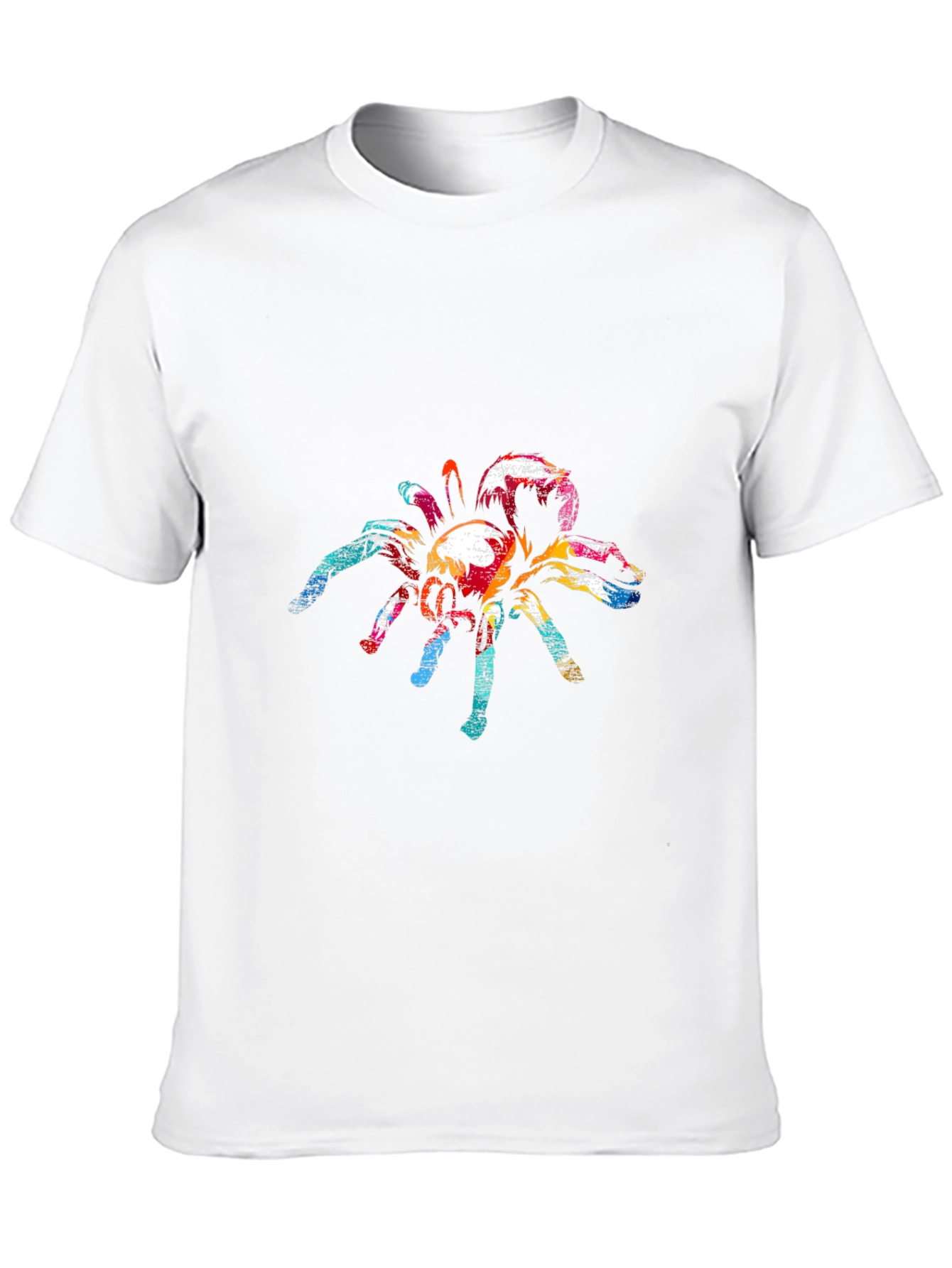 Abstract Spider Graphic Tee - Mens Black T-Shirt