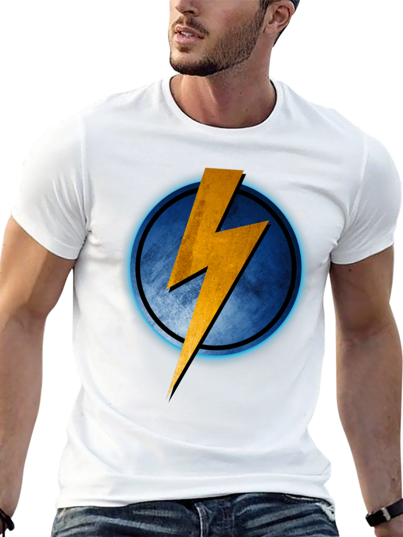 Electric Bolt Graphic Tee - Black