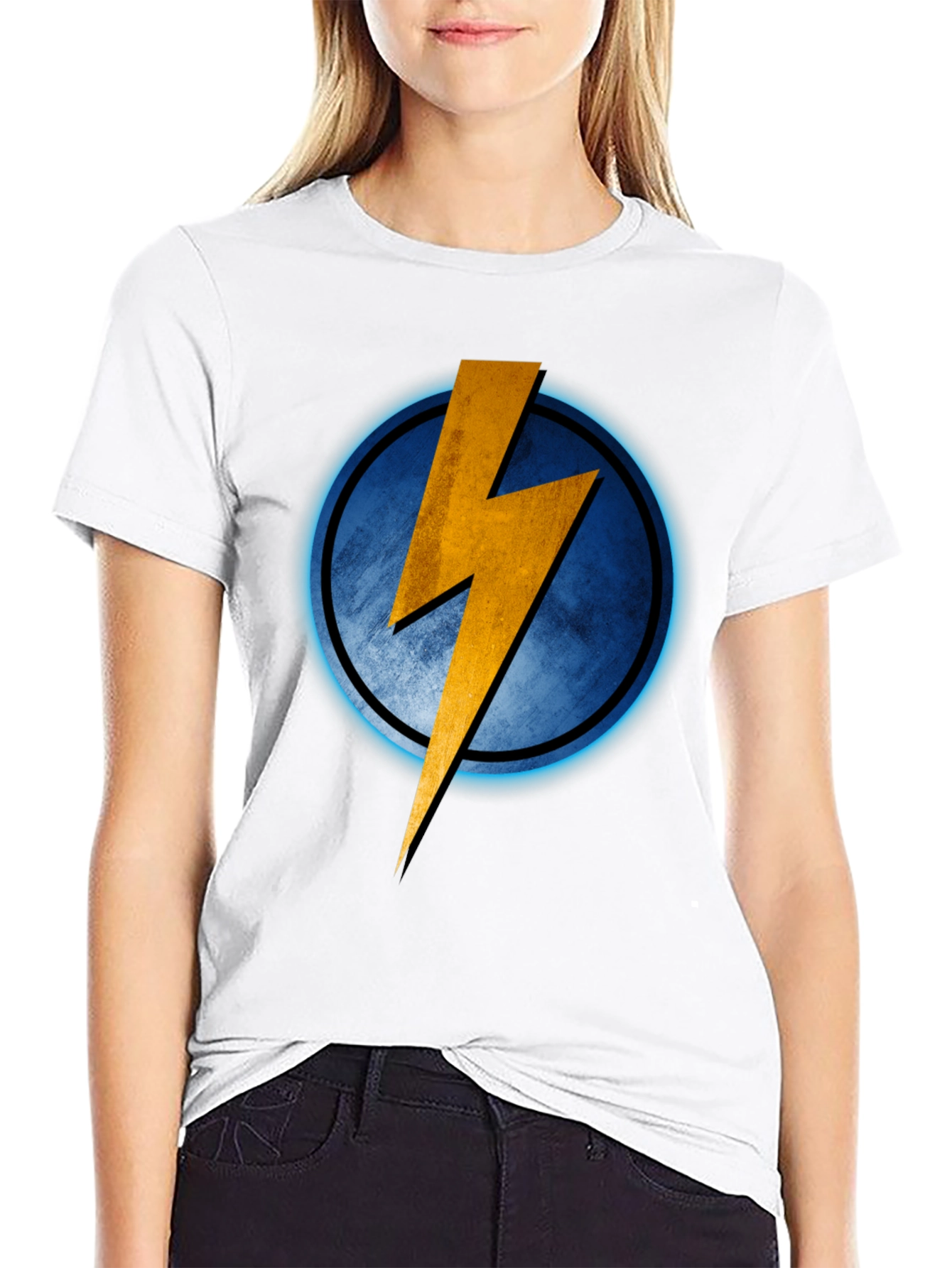Electric Bolt Graphic Tee - Black