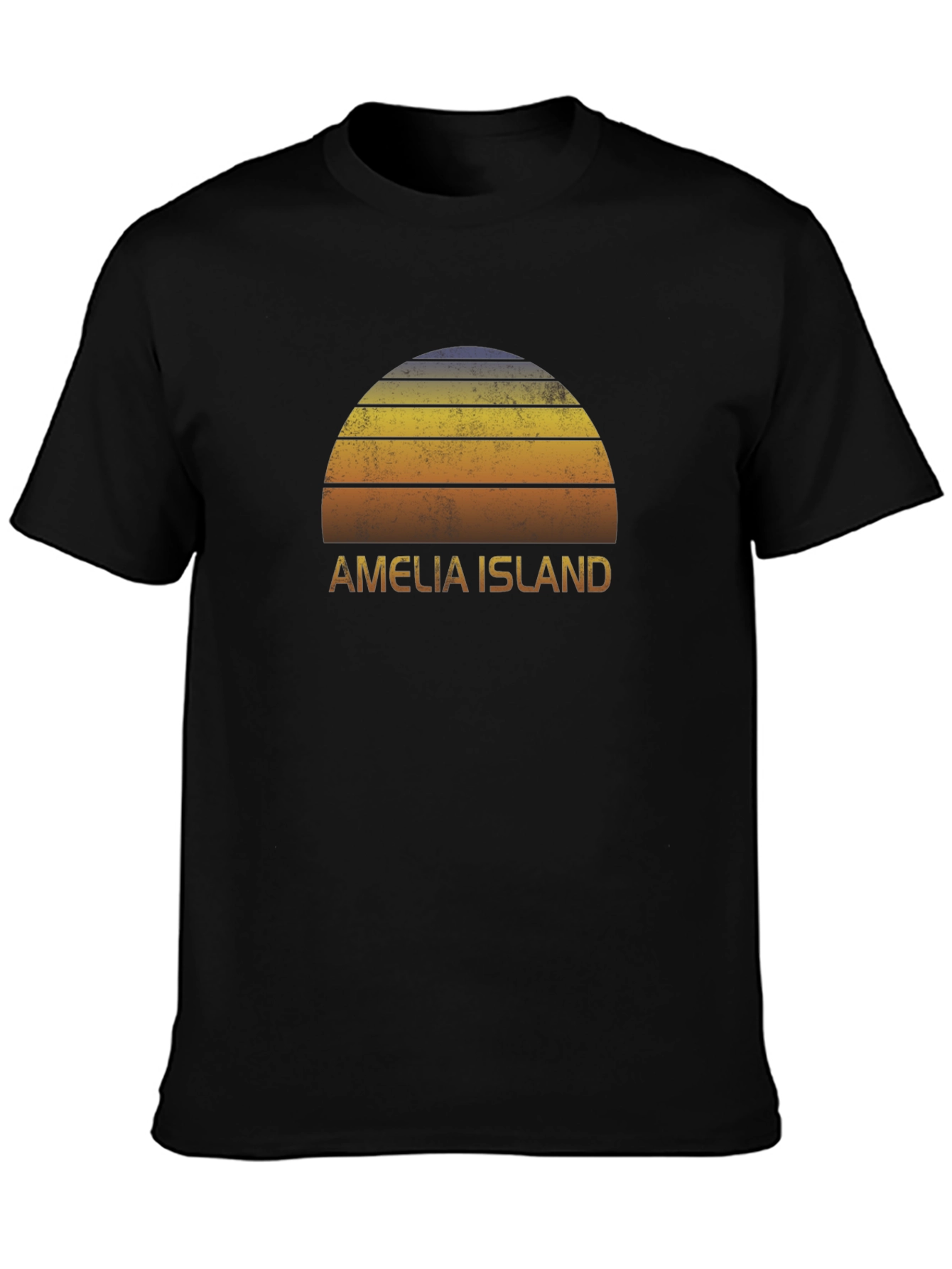 Amelia Island Graphic Tee - Retro Sunset T-Shirt