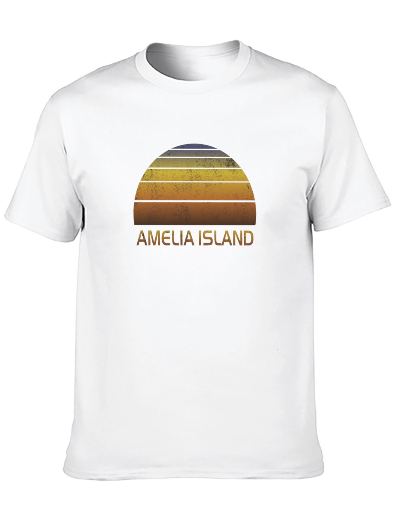 Amelia Island Graphic Tee - Retro Sunset T-Shirt