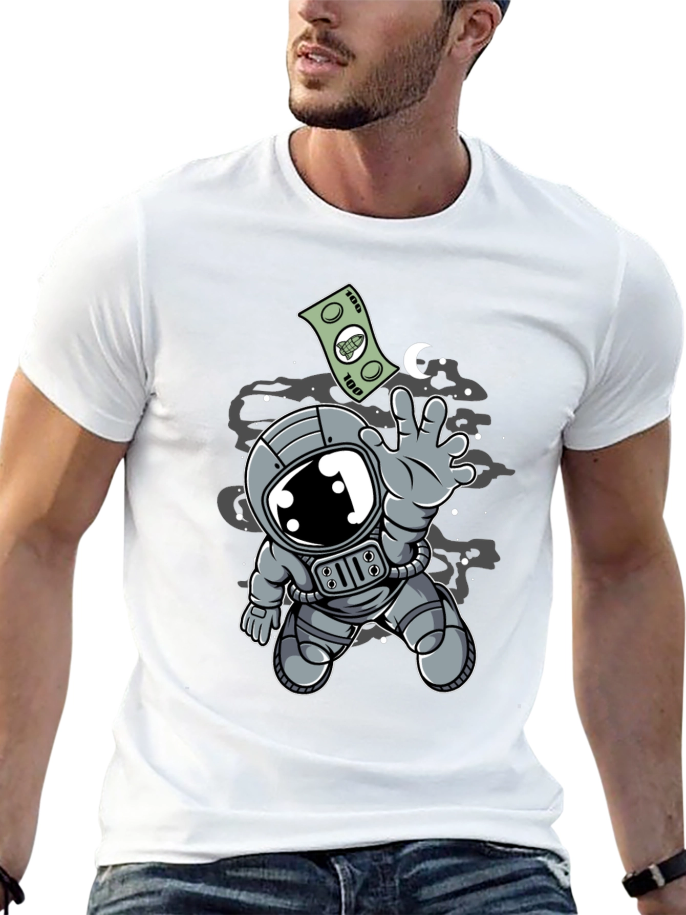Astronaut Money T-Shirt - Reach for the Stars!