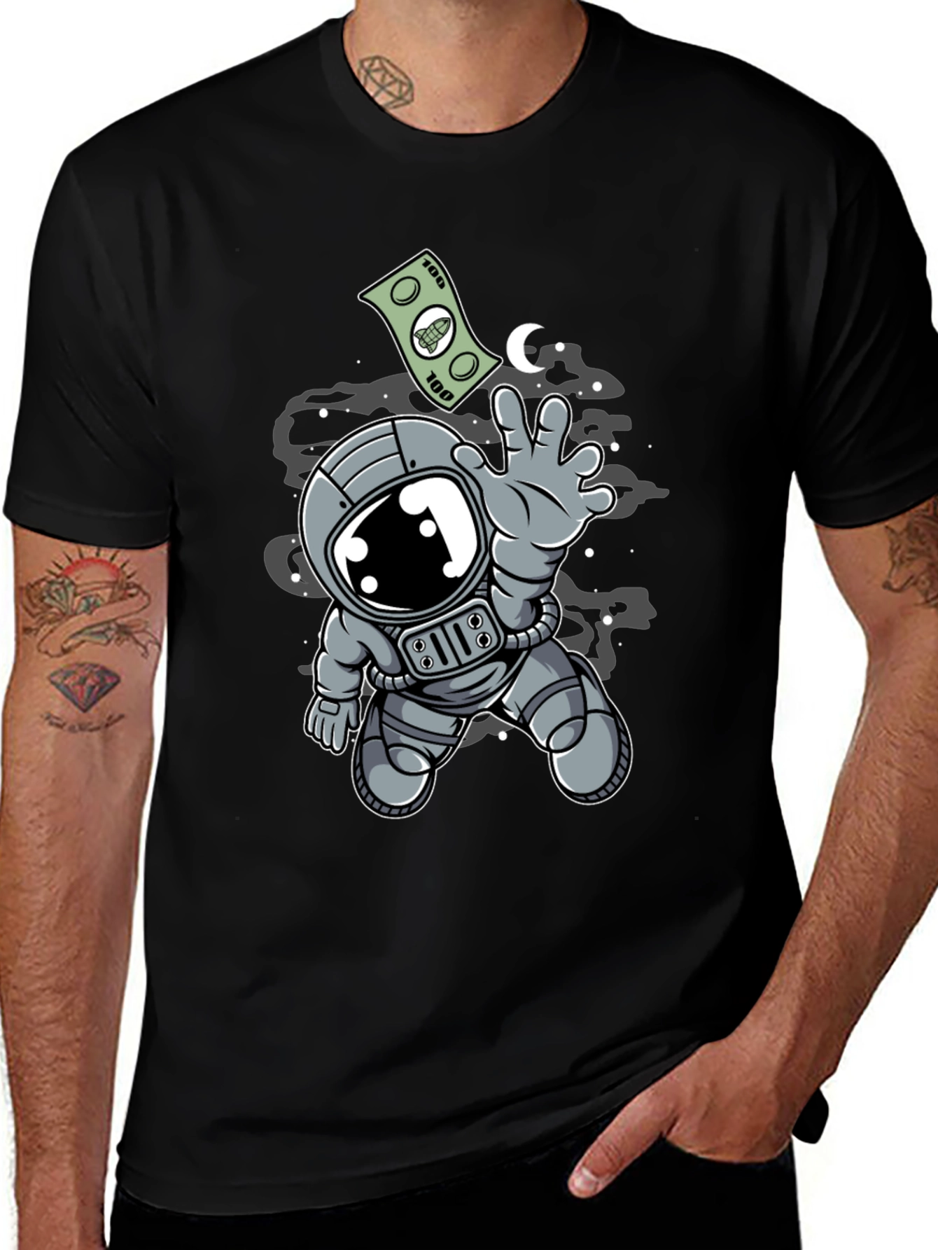Astronaut Money T-Shirt - Reach for the Stars!