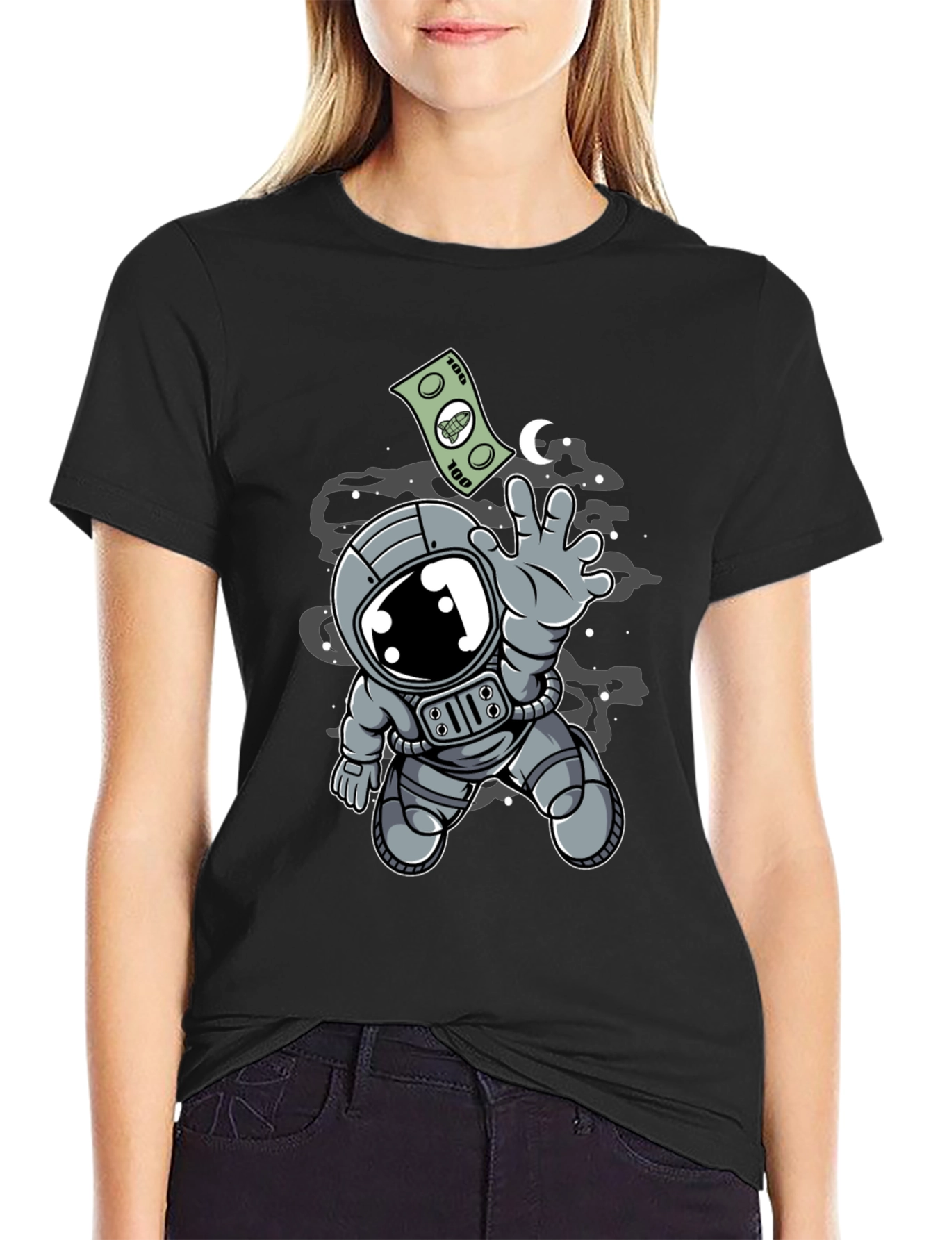 Astronaut Money T-Shirt - Reach for the Stars!