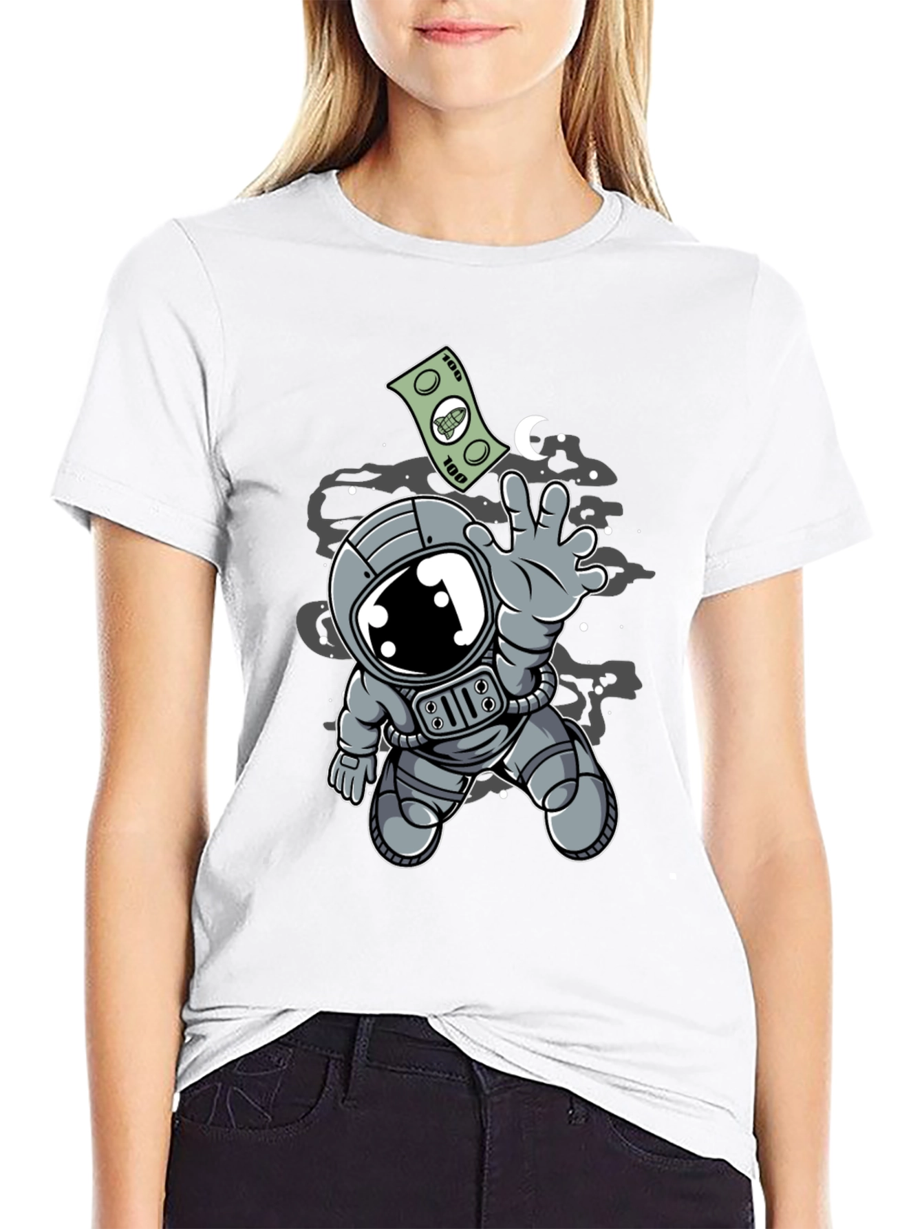Astronaut Money T-Shirt - Reach for the Stars!