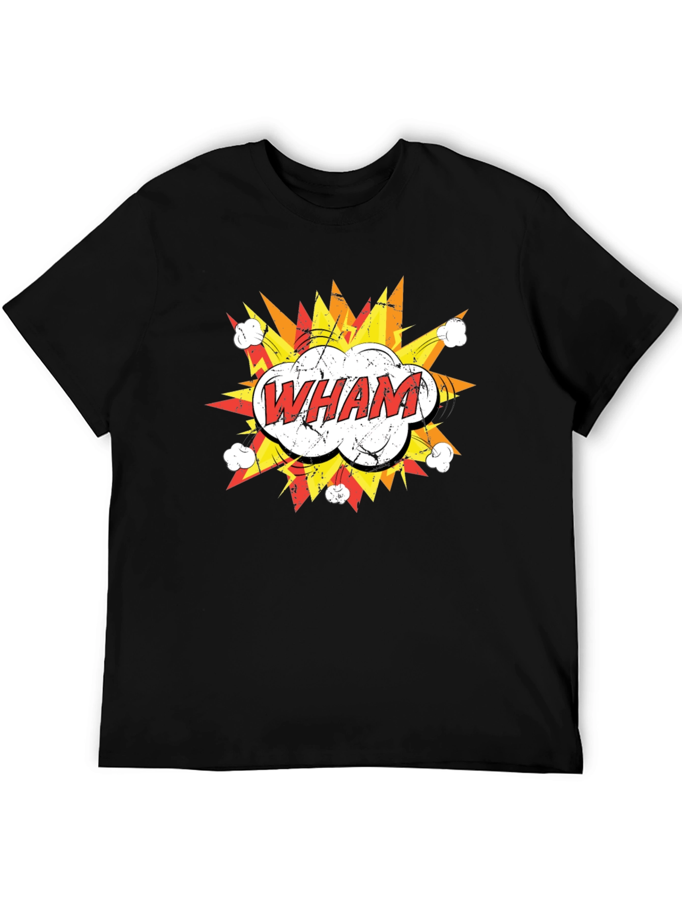 Wham! Graphic Print Black T-Shirt