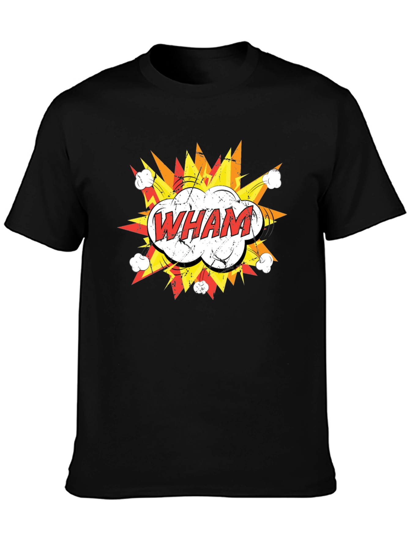 Wham! Graphic Print Black T-Shirt