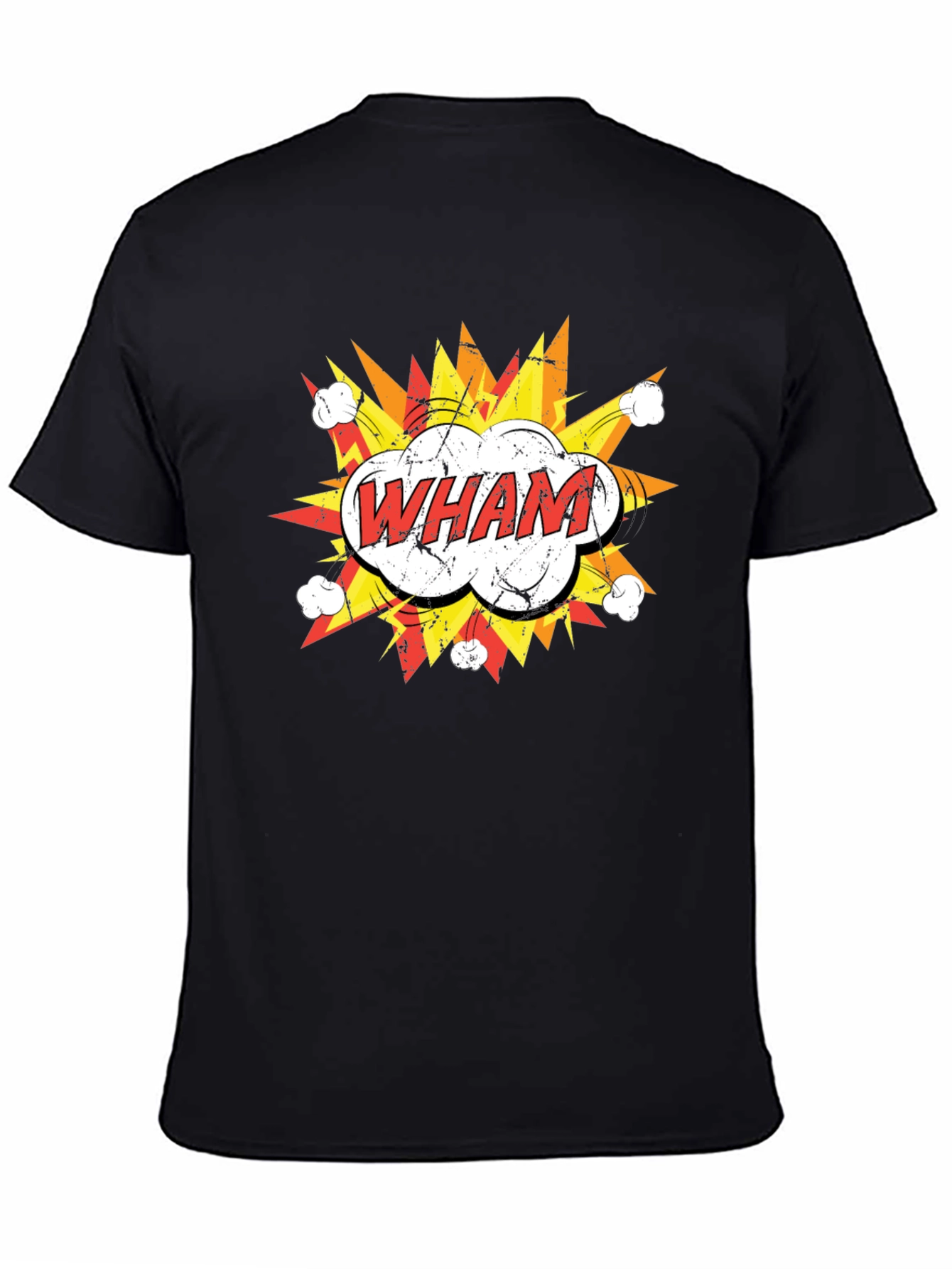 Wham! Graphic Print Black T-Shirt
