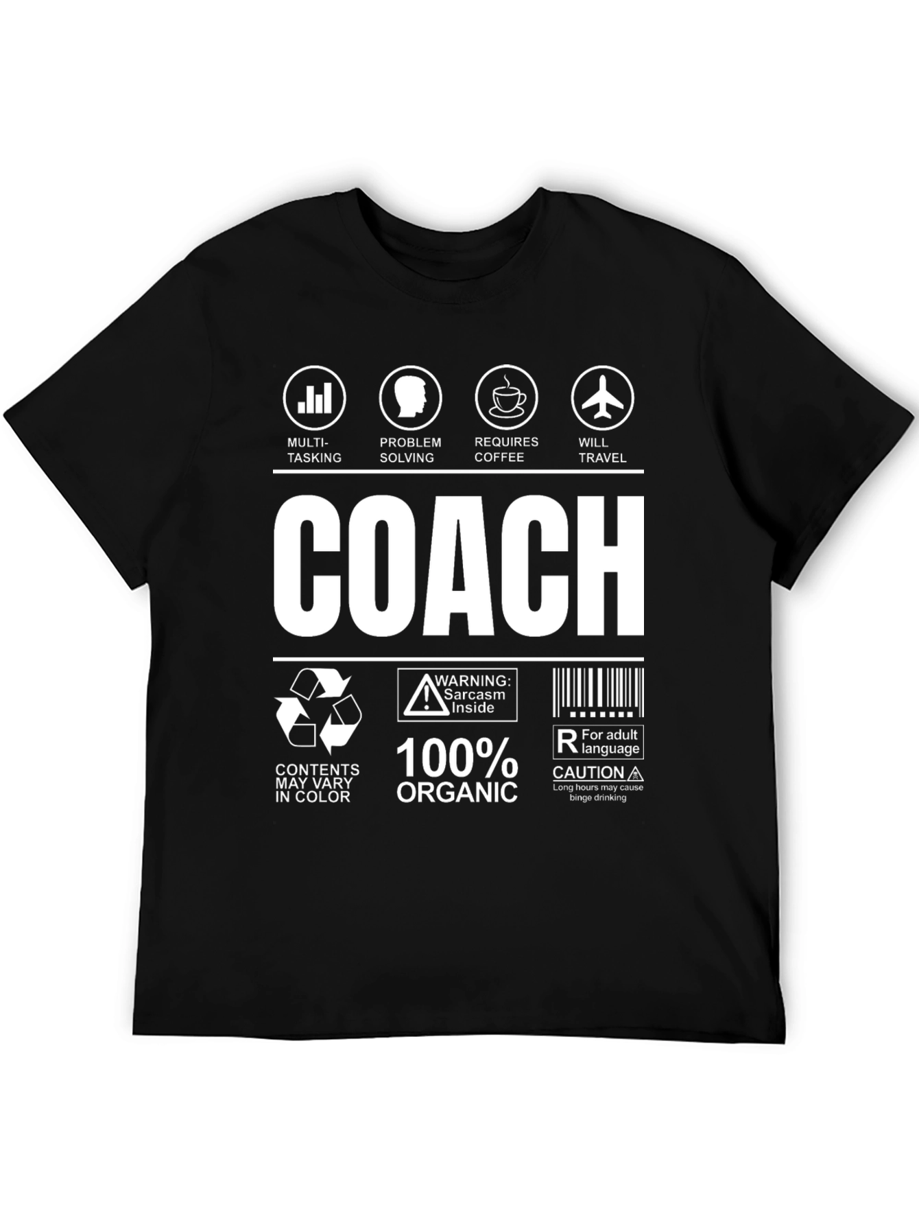 Coach Funny Graphic T-Shirt