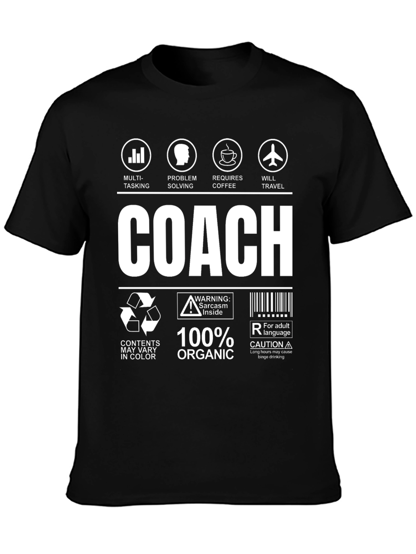 Coach Funny Graphic T-Shirt