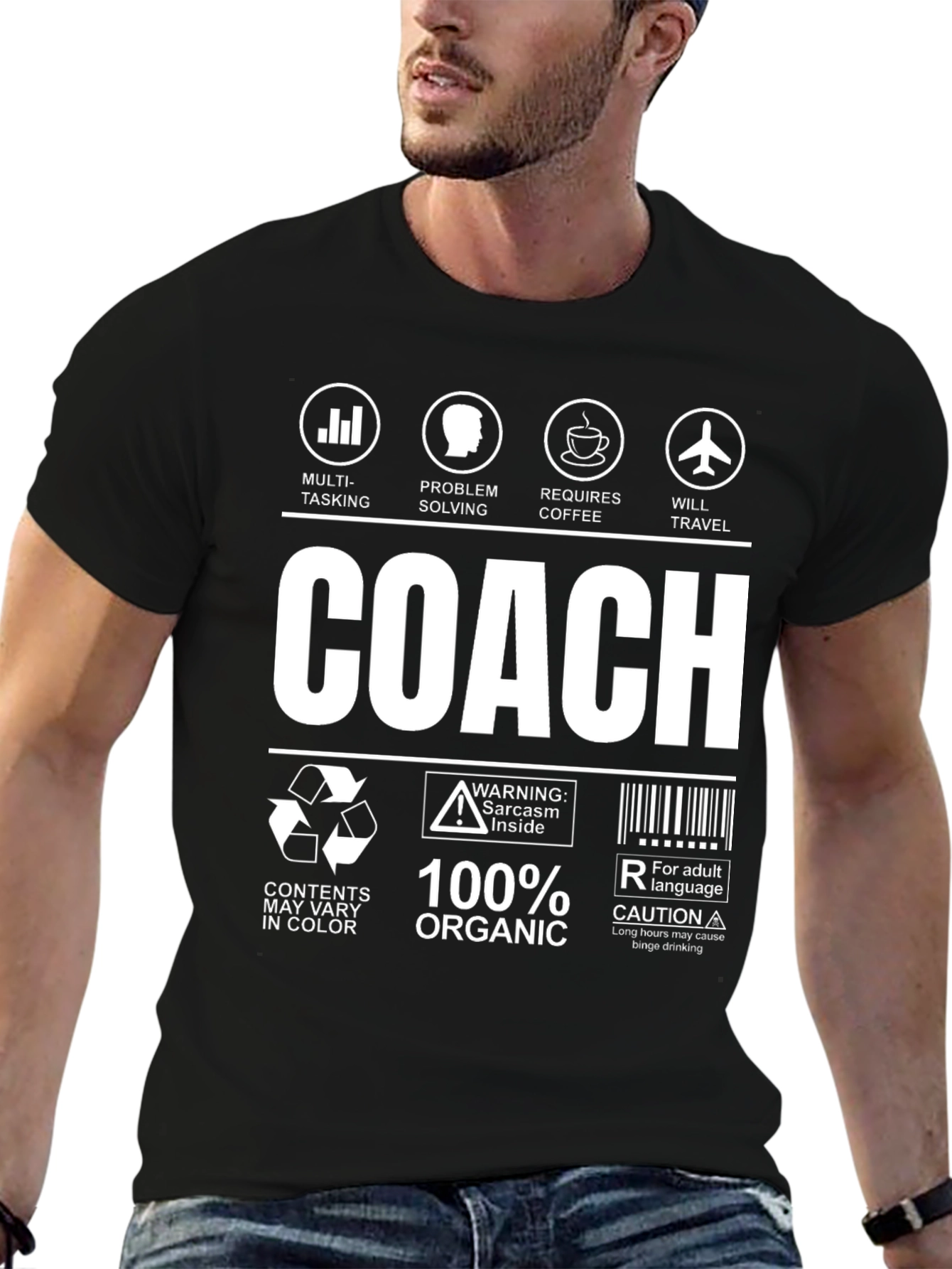 Coach Funny Graphic T-Shirt