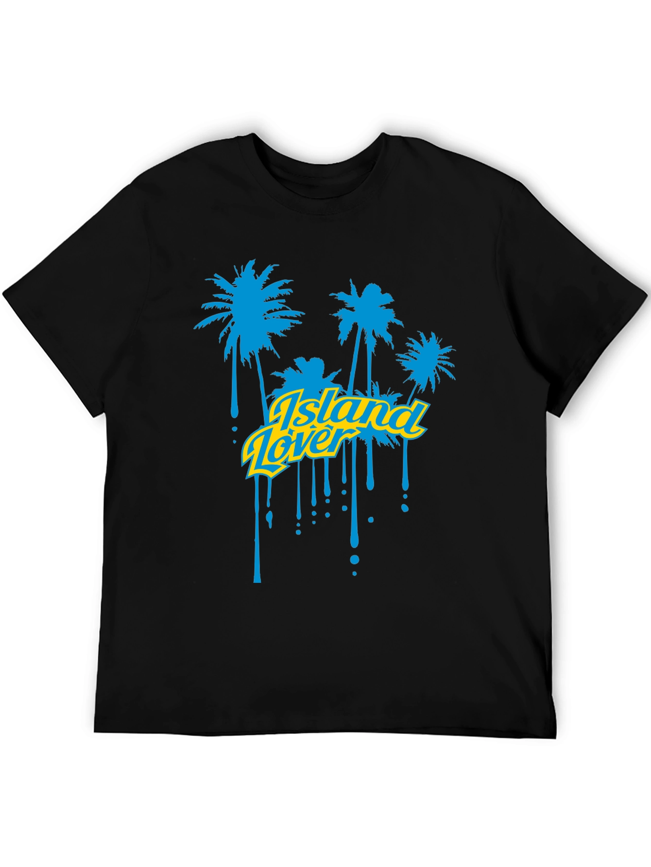 Island Lover Graphic T-Shirt - Black
