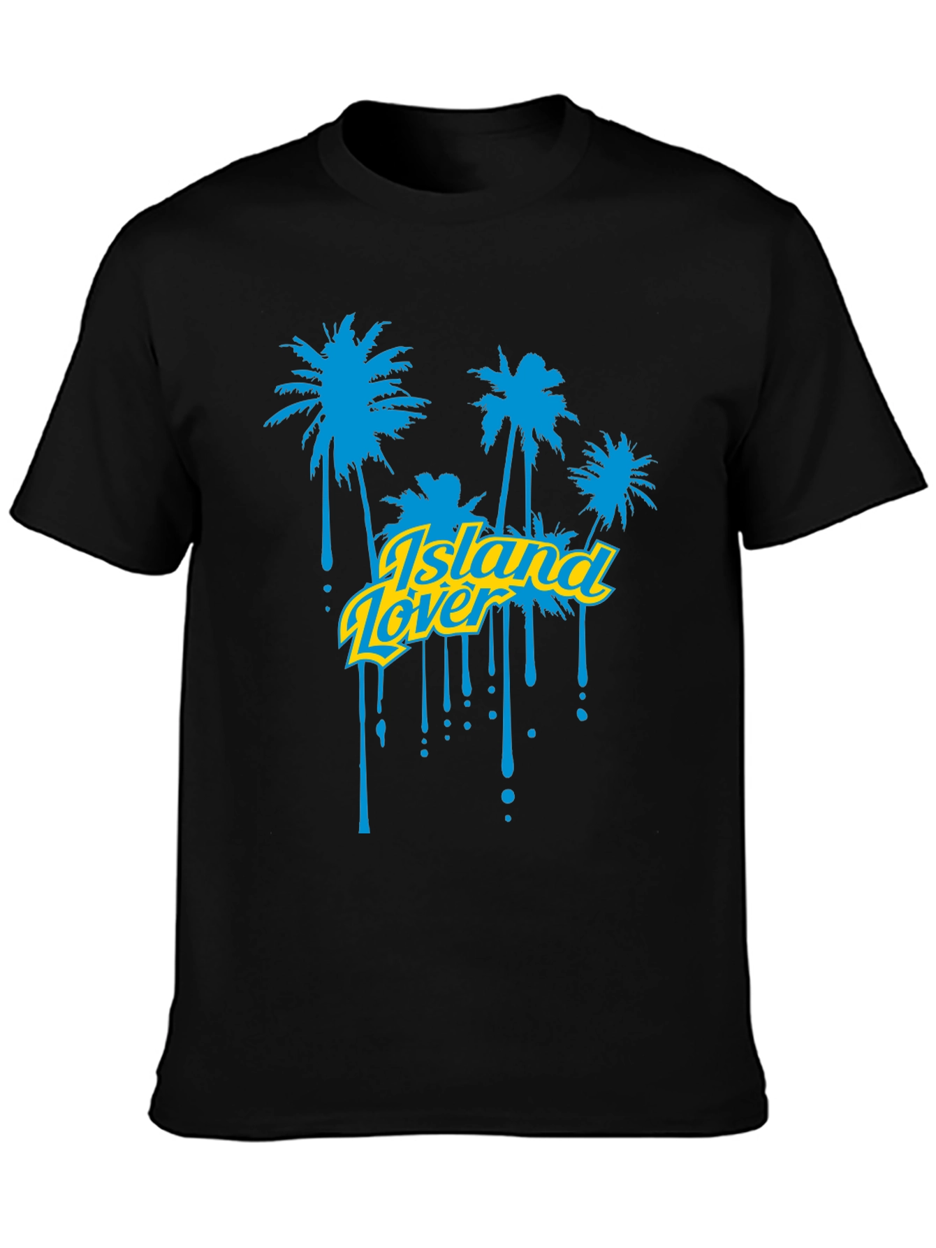 Island Lover Graphic T-Shirt - Black
