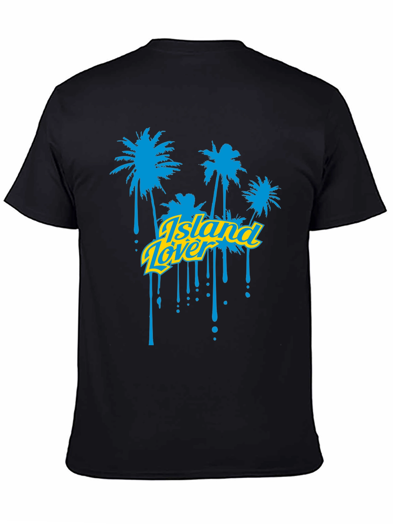 Island Lover Graphic T-Shirt - Black