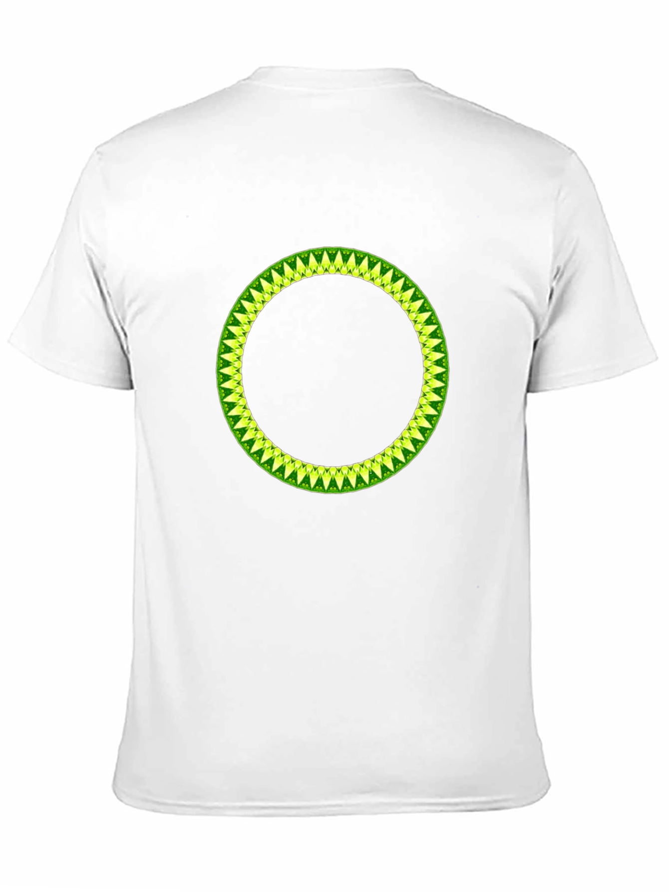 Geometric Circle Design Black T-Shirt