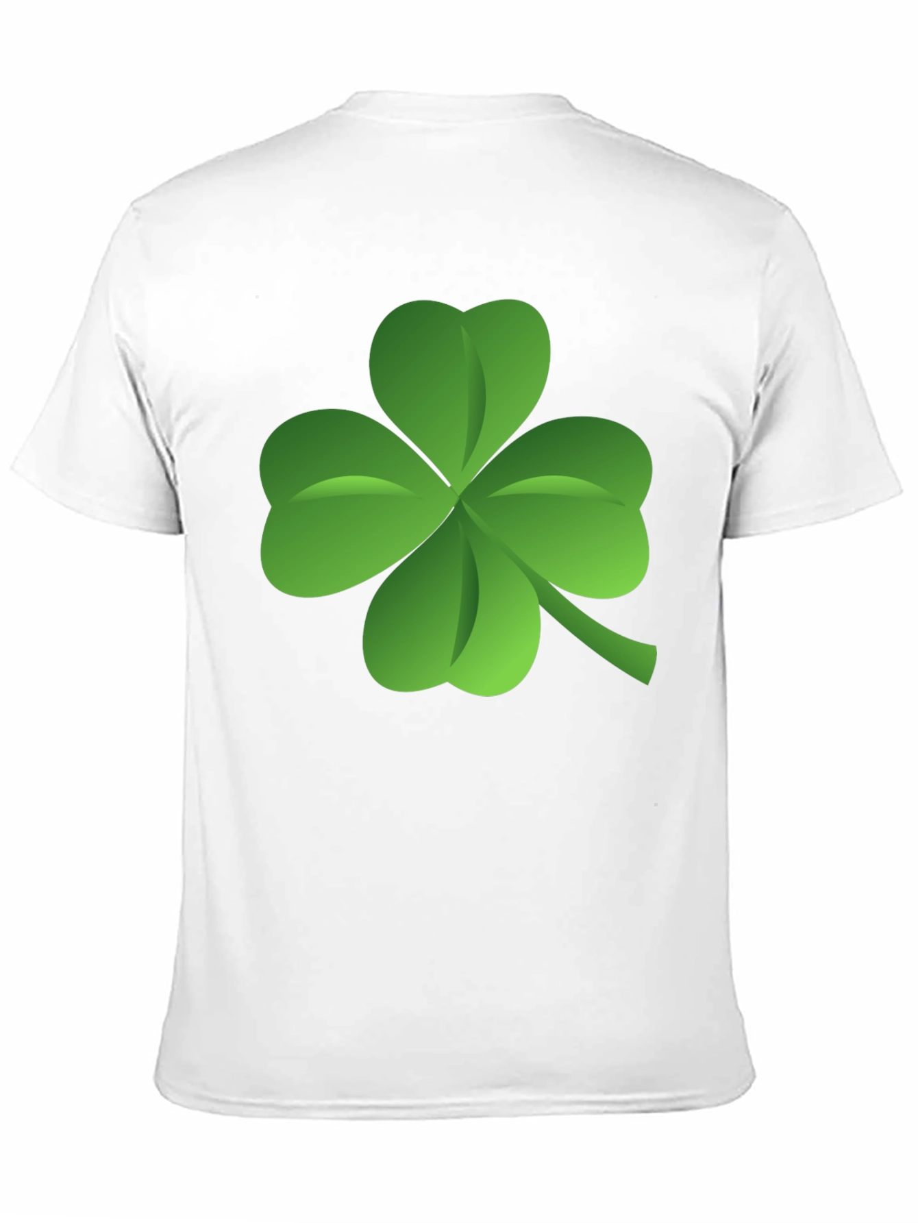 Lucky Four Leaf Clover Black T-Shirt