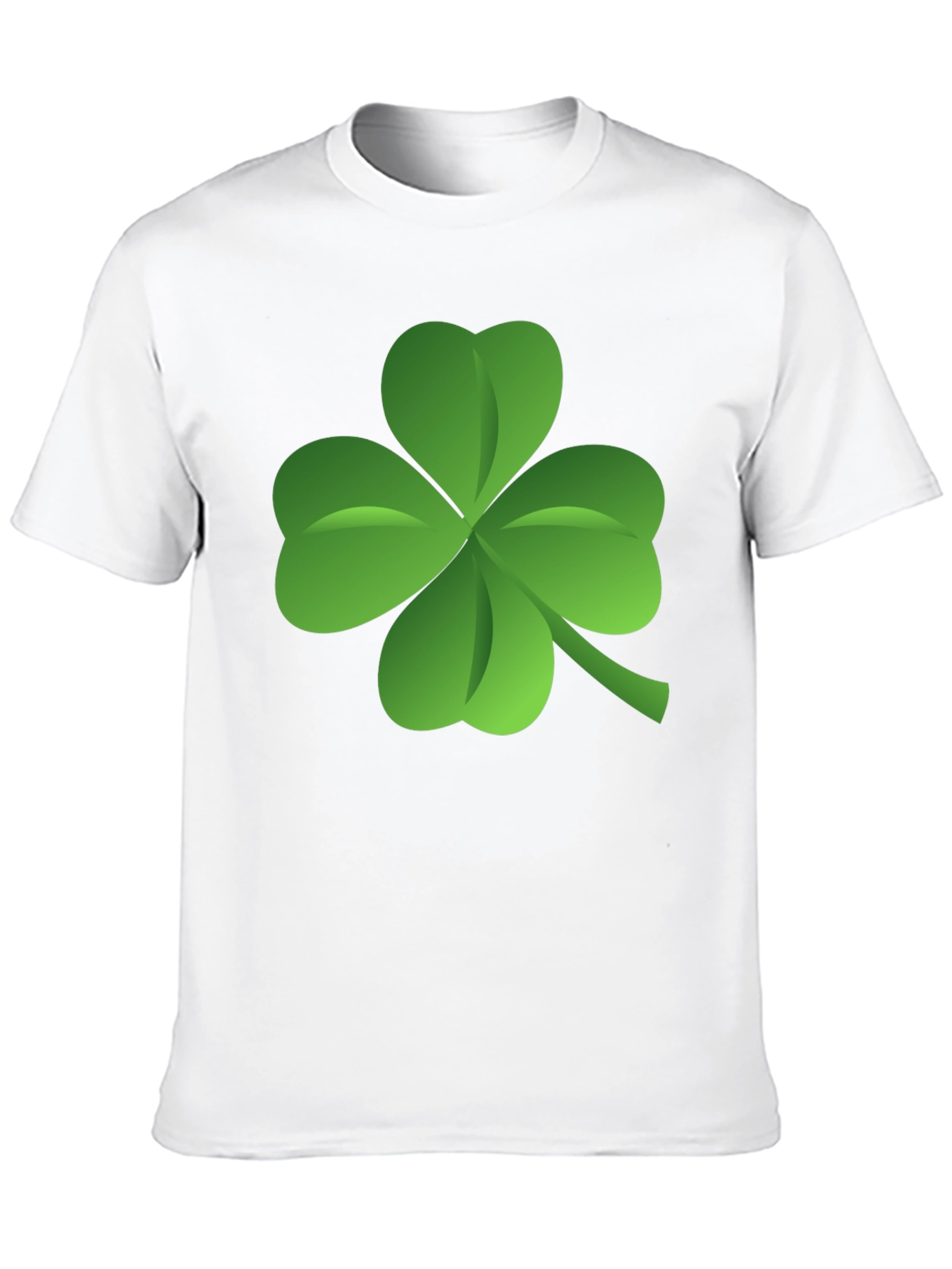 Lucky Four Leaf Clover Black T-Shirt