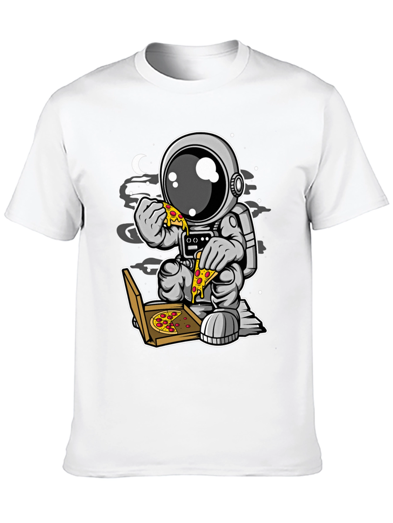 Astronaut Pizza T-Shirt - Space Foodie Tee
