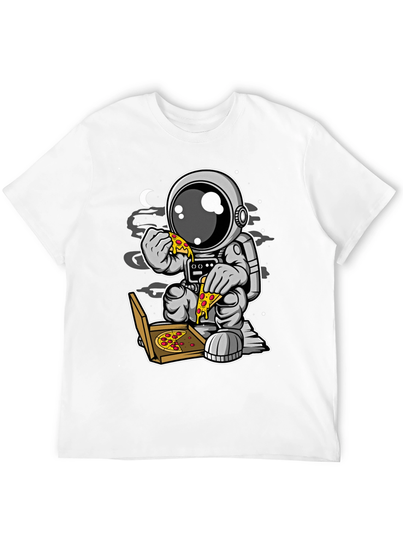 Astronaut Pizza T-Shirt - Space Foodie Tee