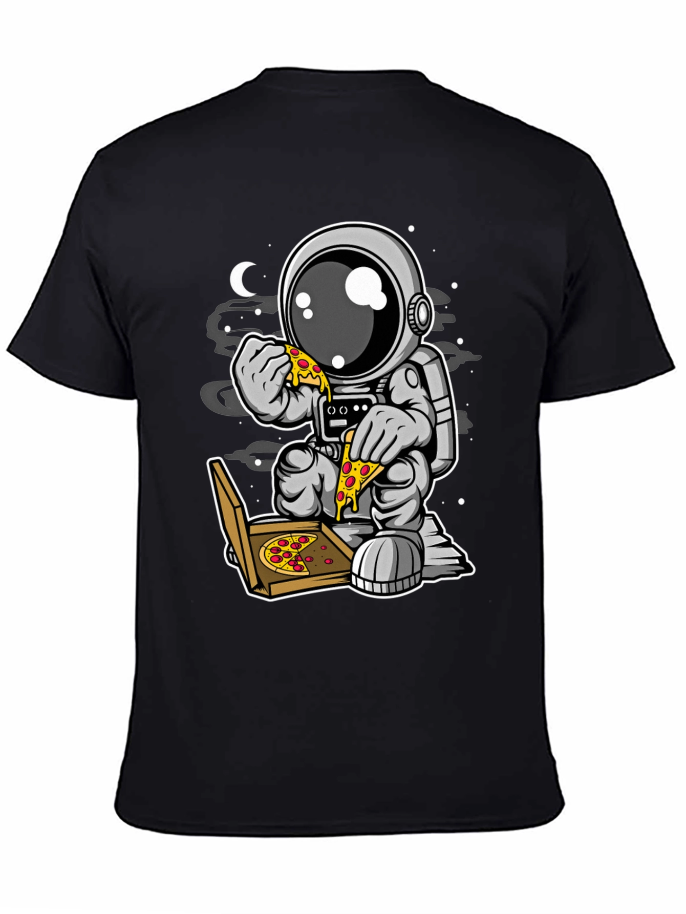 Astronaut Pizza T-Shirt - Space Foodie Tee