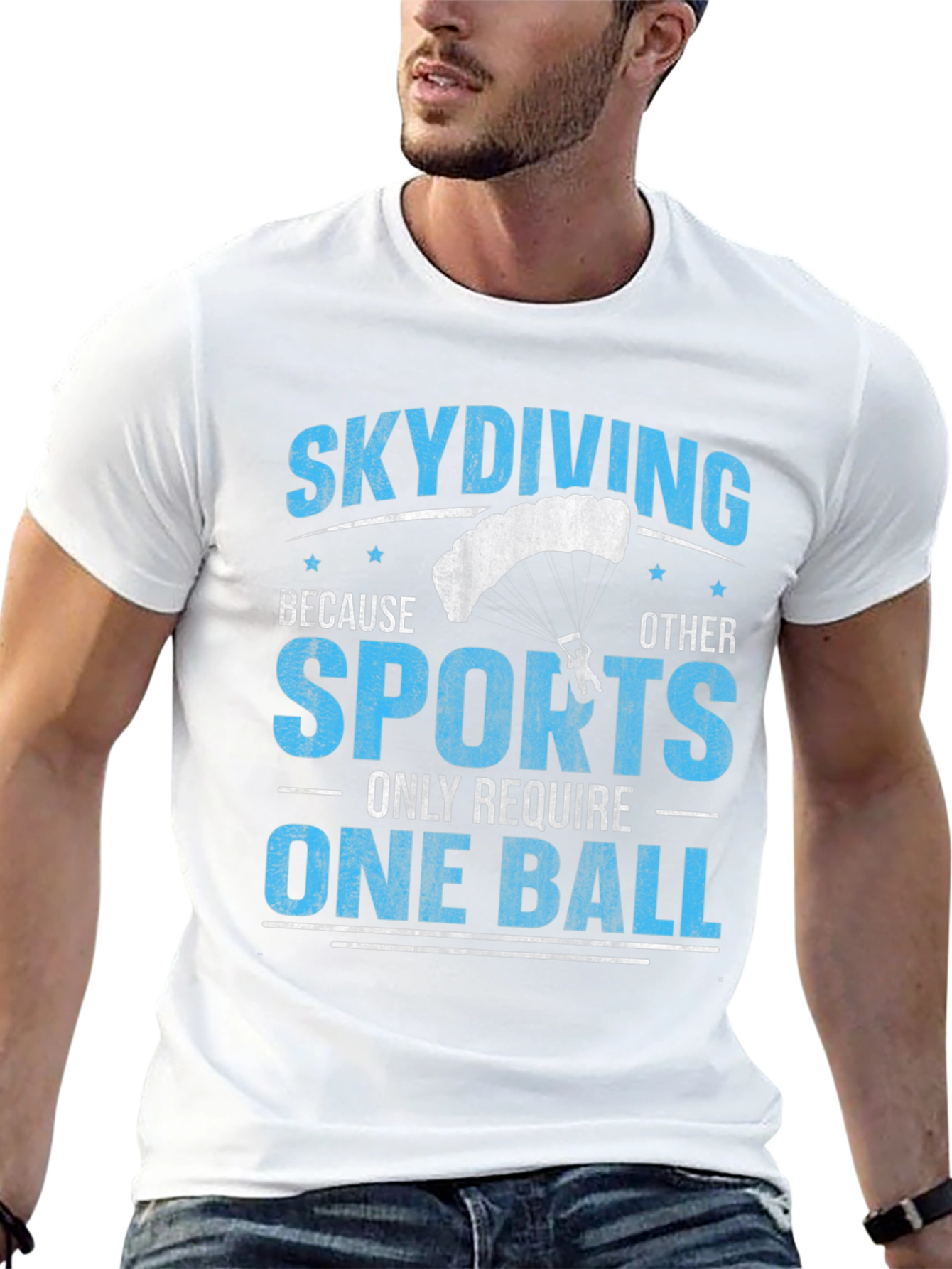 Funny Skydiving T-Shirt - One Ball