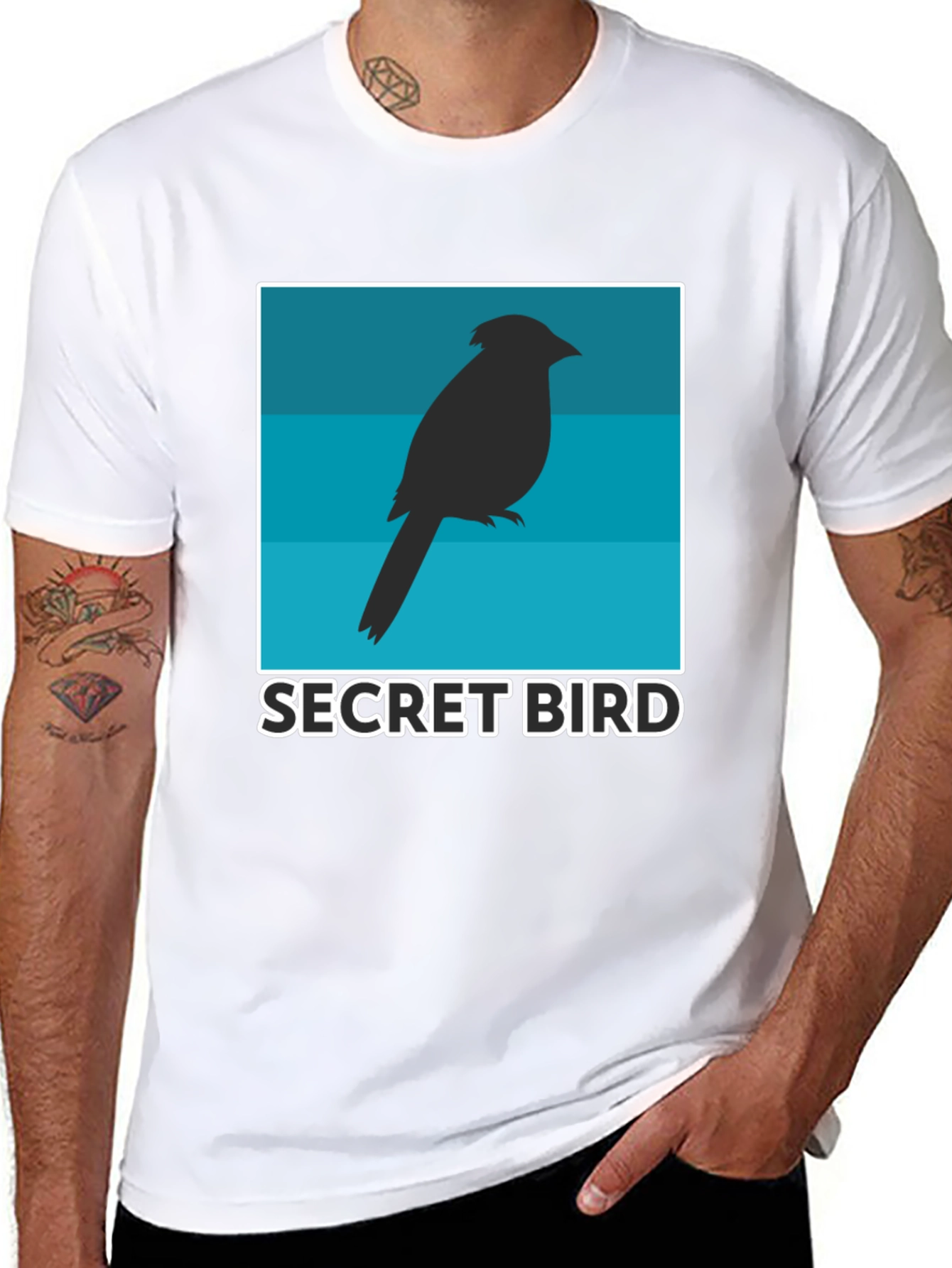 Secret Bird Graphic Tee - Unique Design