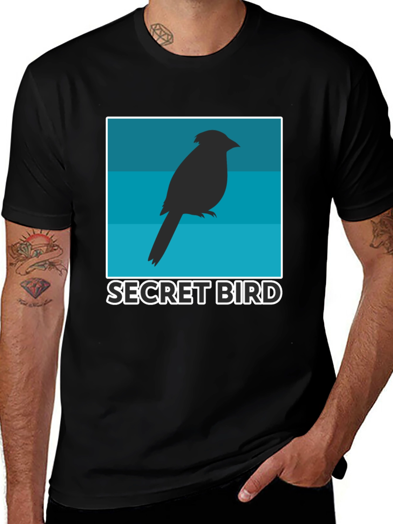 Secret Bird Graphic Tee - Unique Design