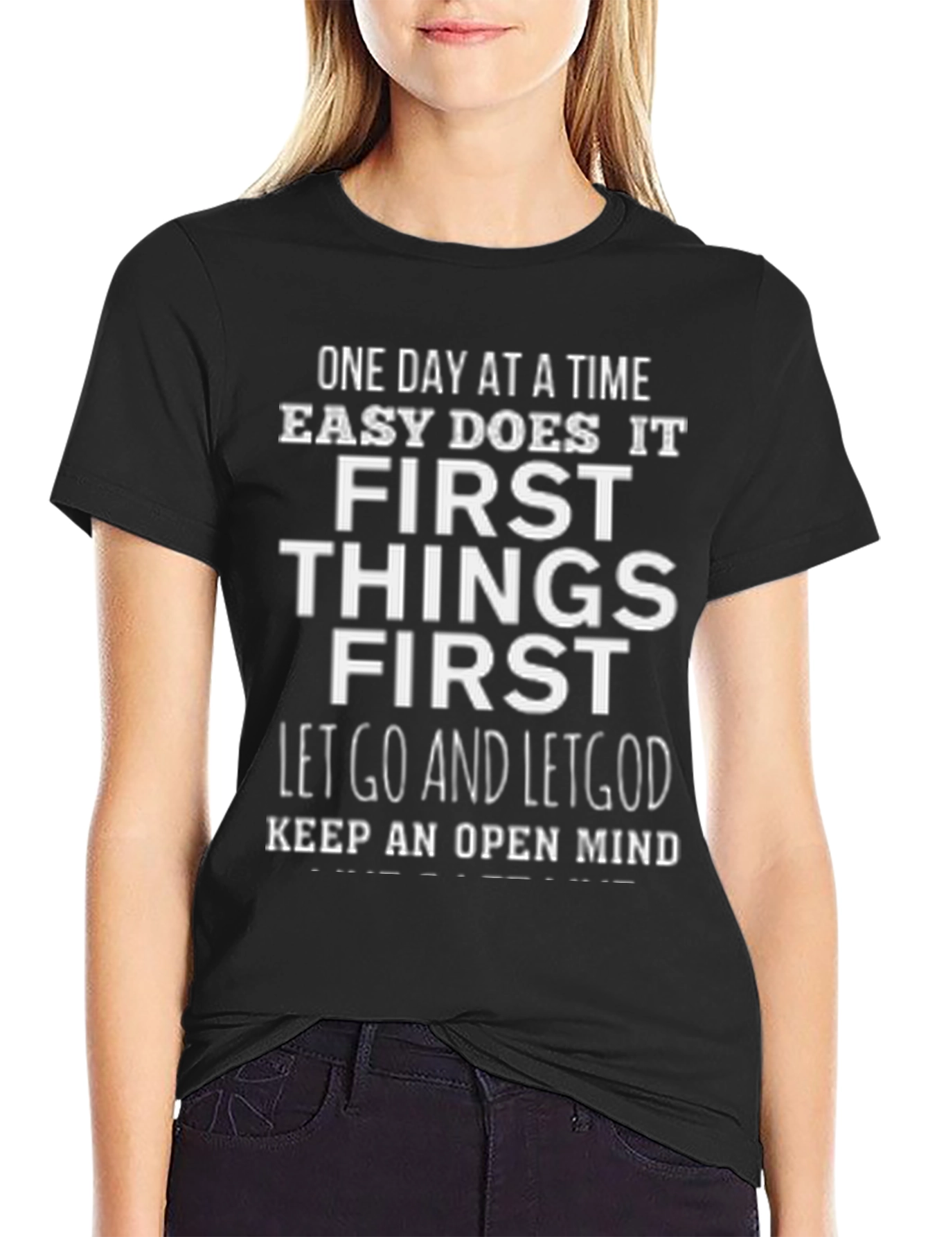Inspirational Graphic Tee - One Day at a Time