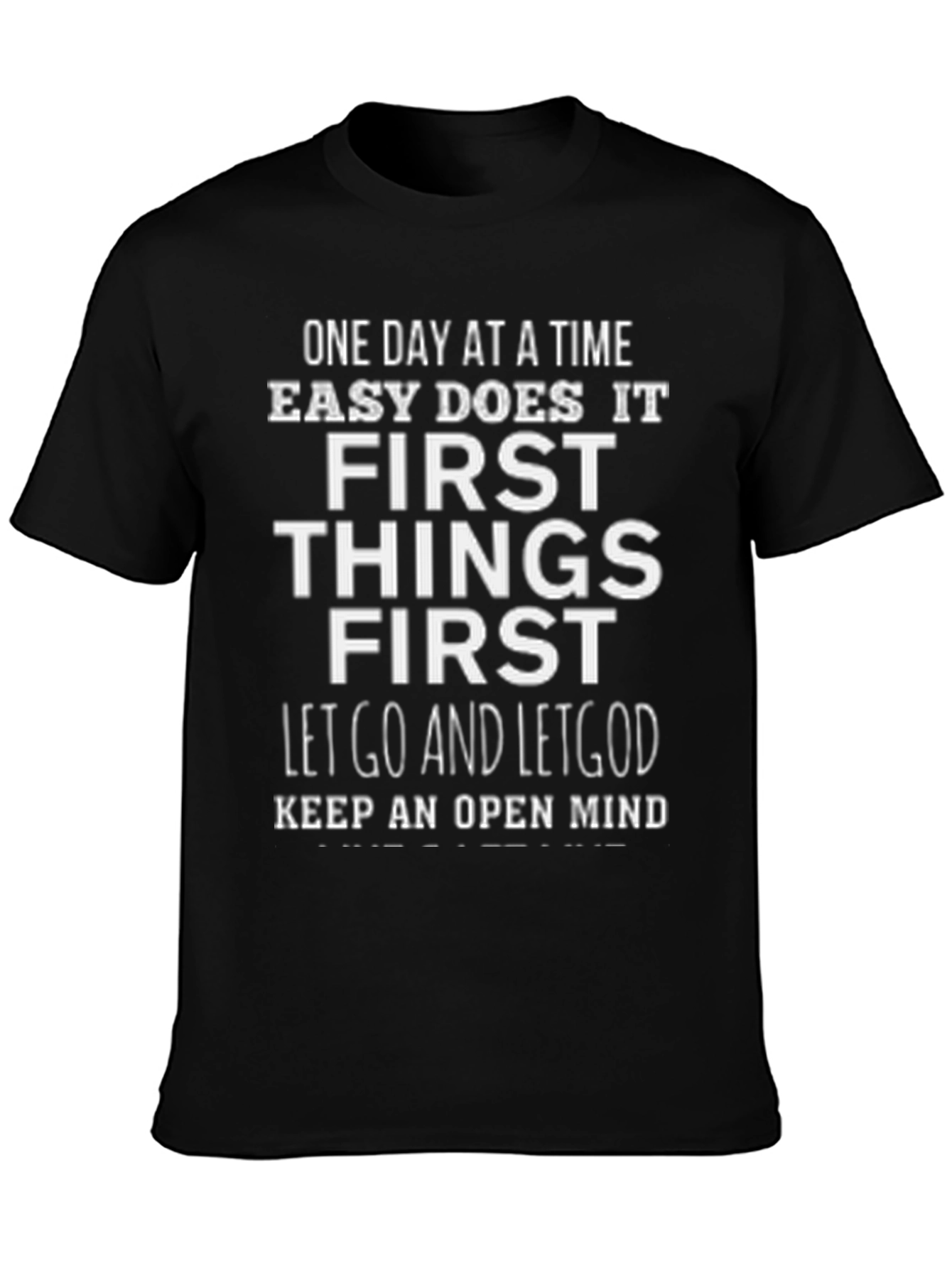 Inspirational Graphic Tee - One Day at a Time