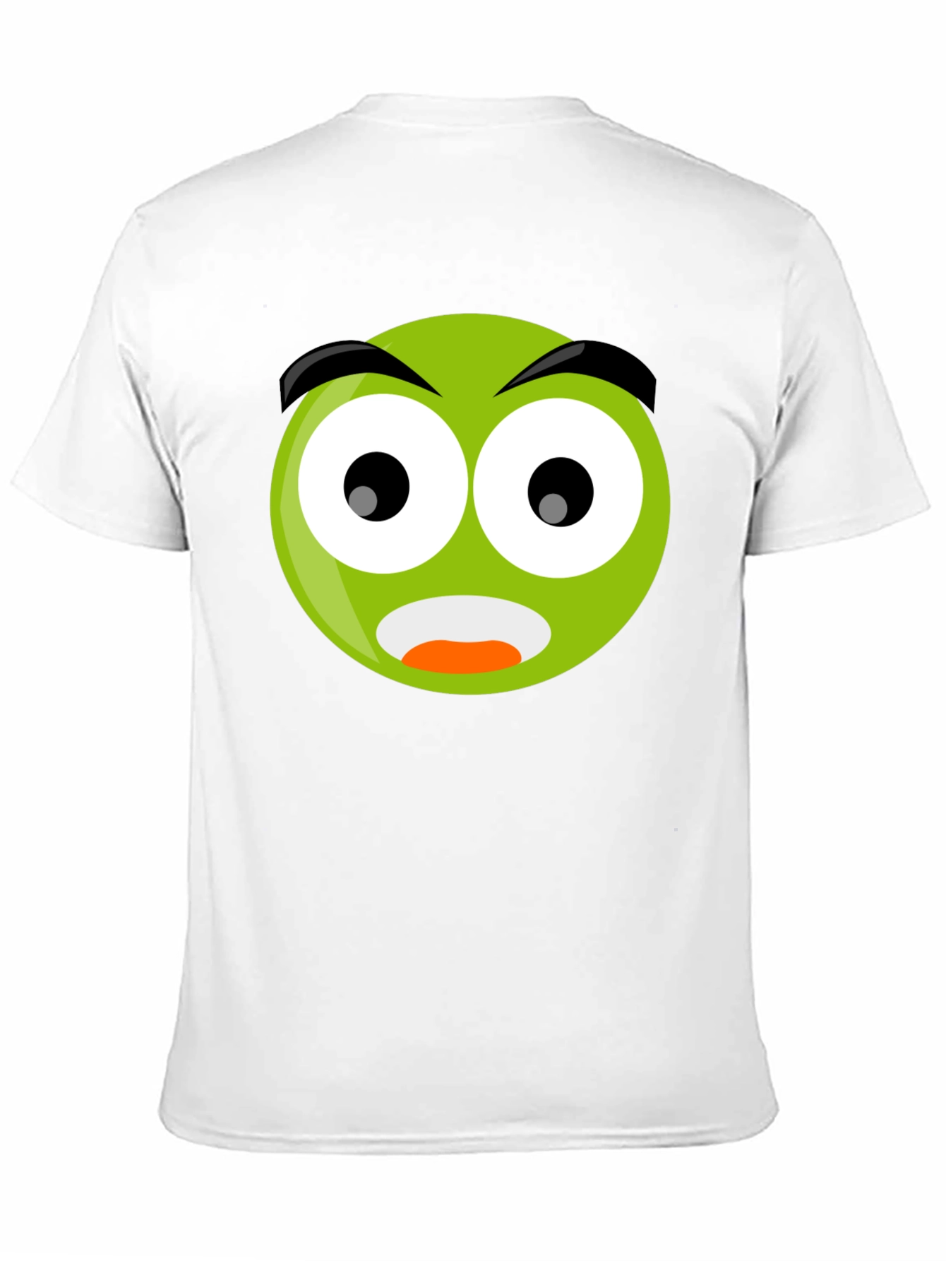 Shocked Emoji Black T-Shirt