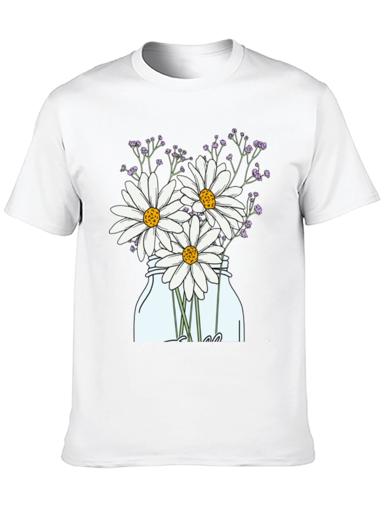 Daisy T-Shirt - Mason Jar Flower Graphic Tee