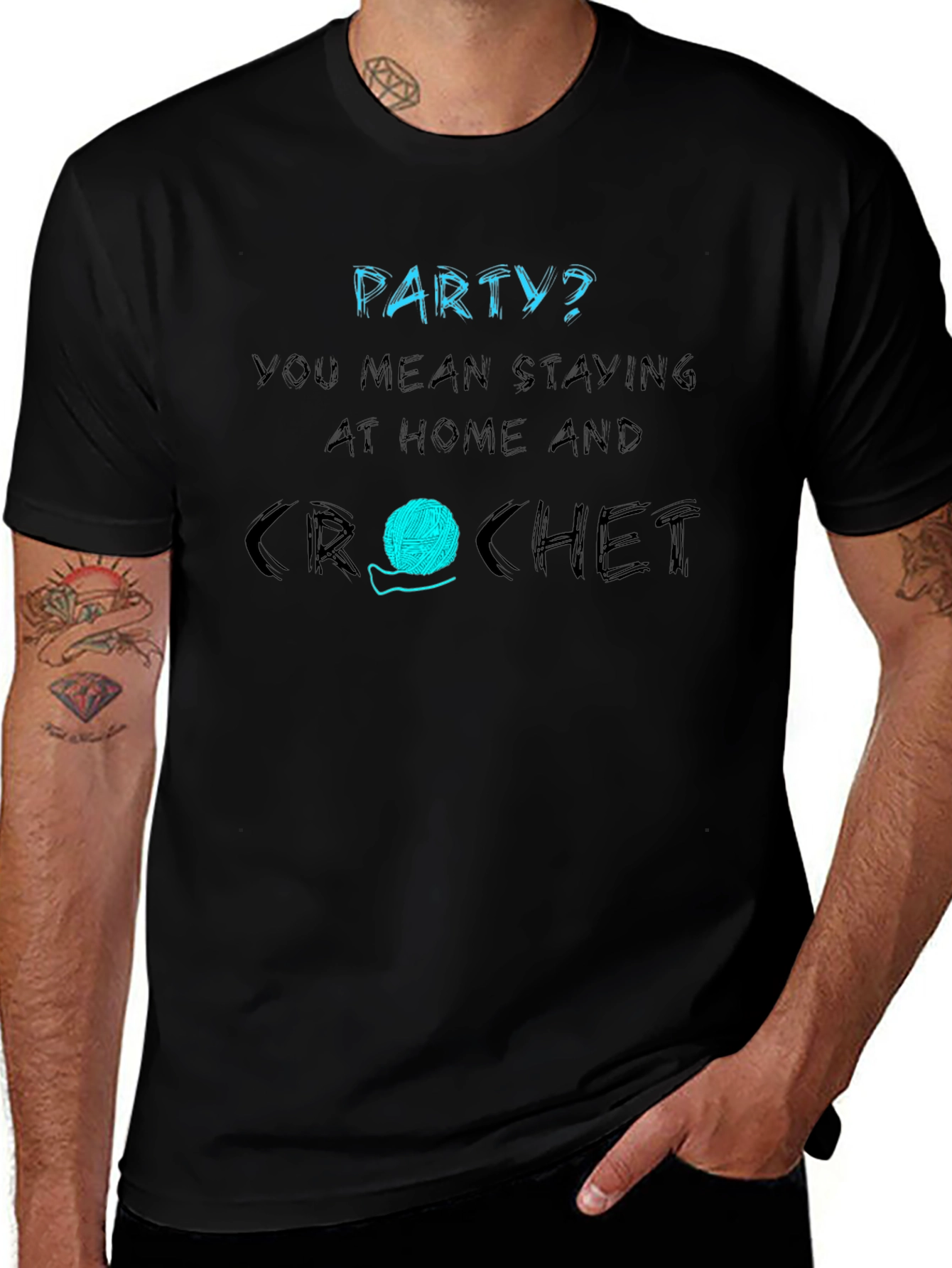 Crochet Lover T-Shirt - Stay Home and Crochet