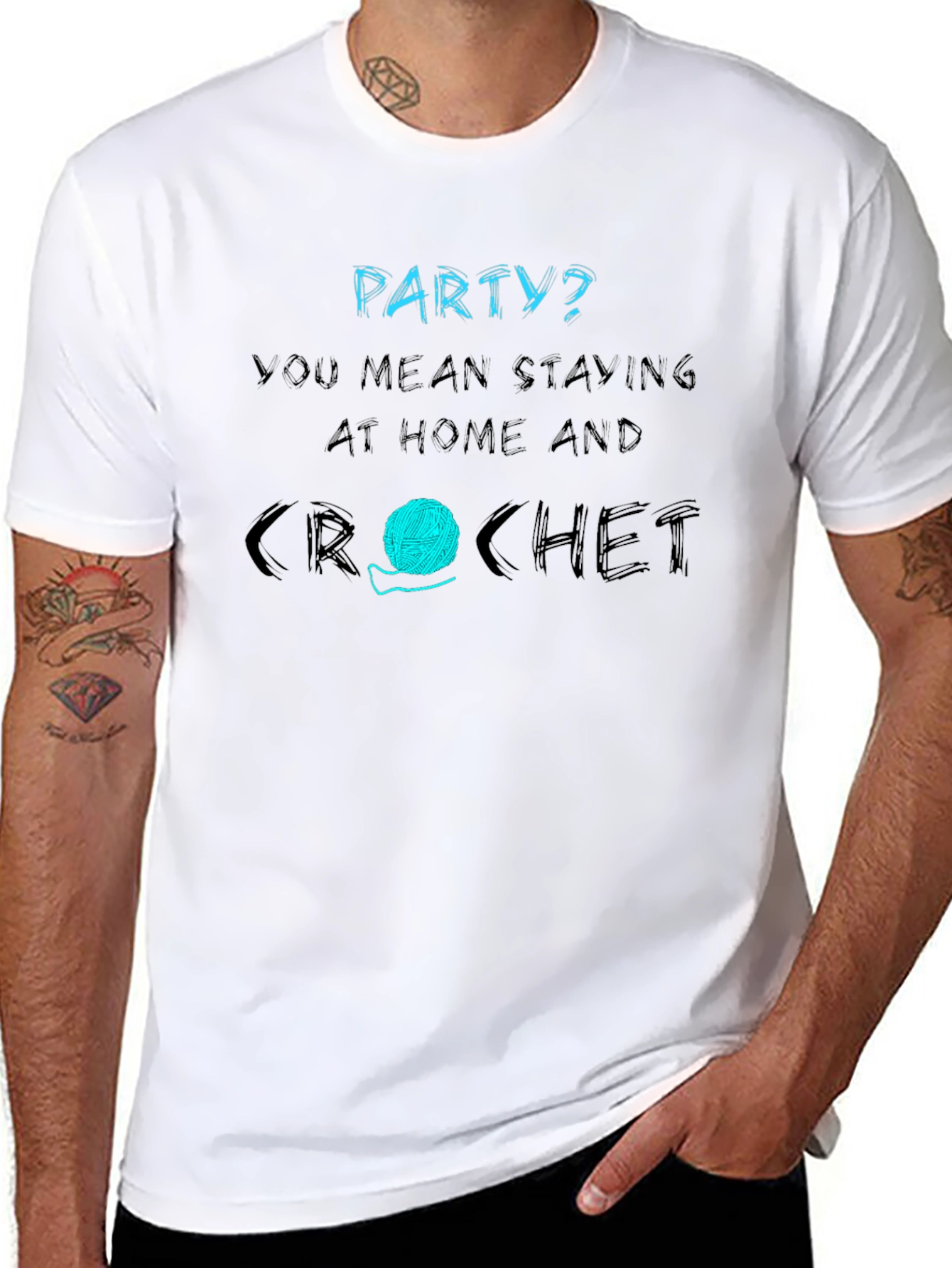 Crochet Lover T-Shirt - Stay Home and Crochet