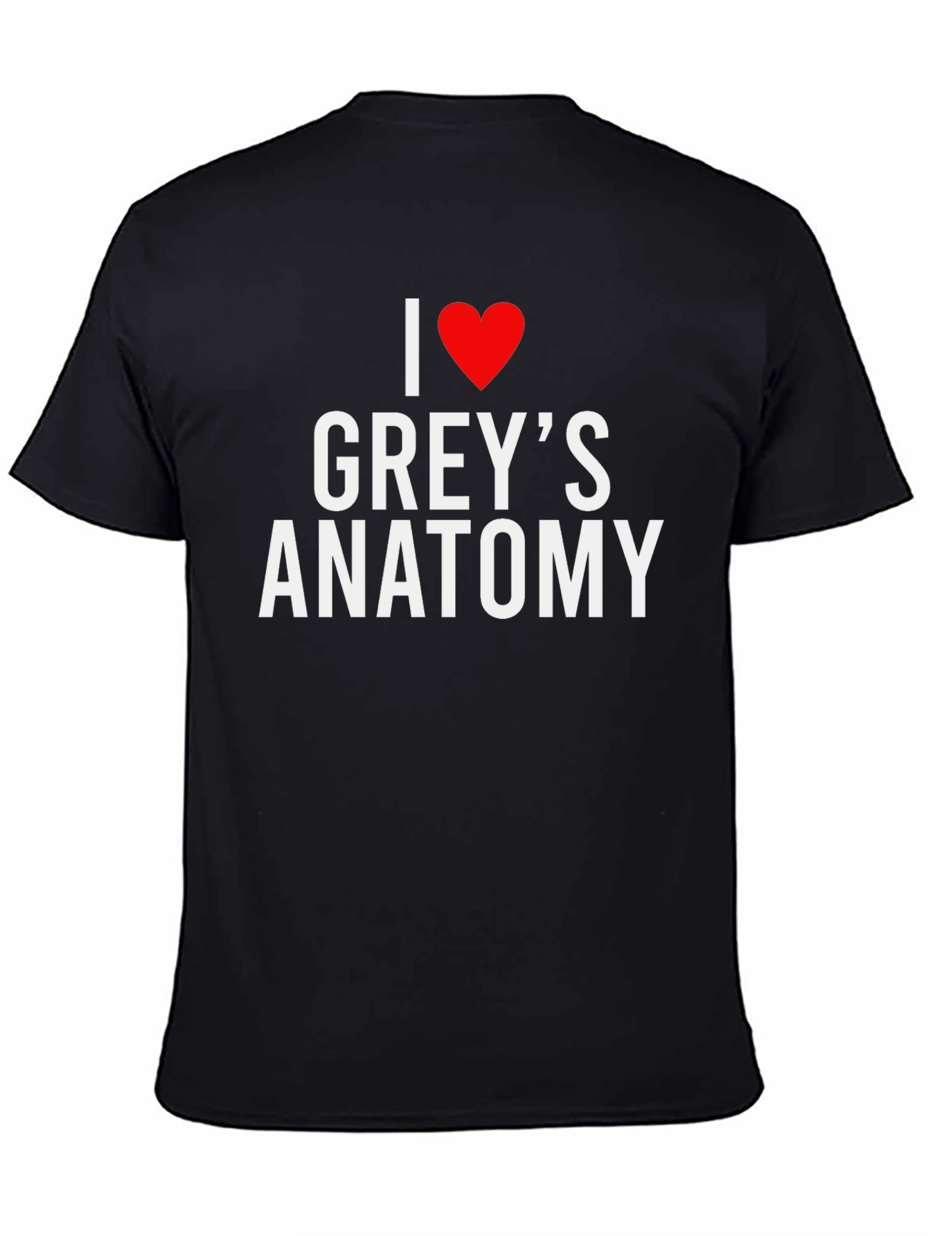 I Love Greys Anatomy Black T-Shirt