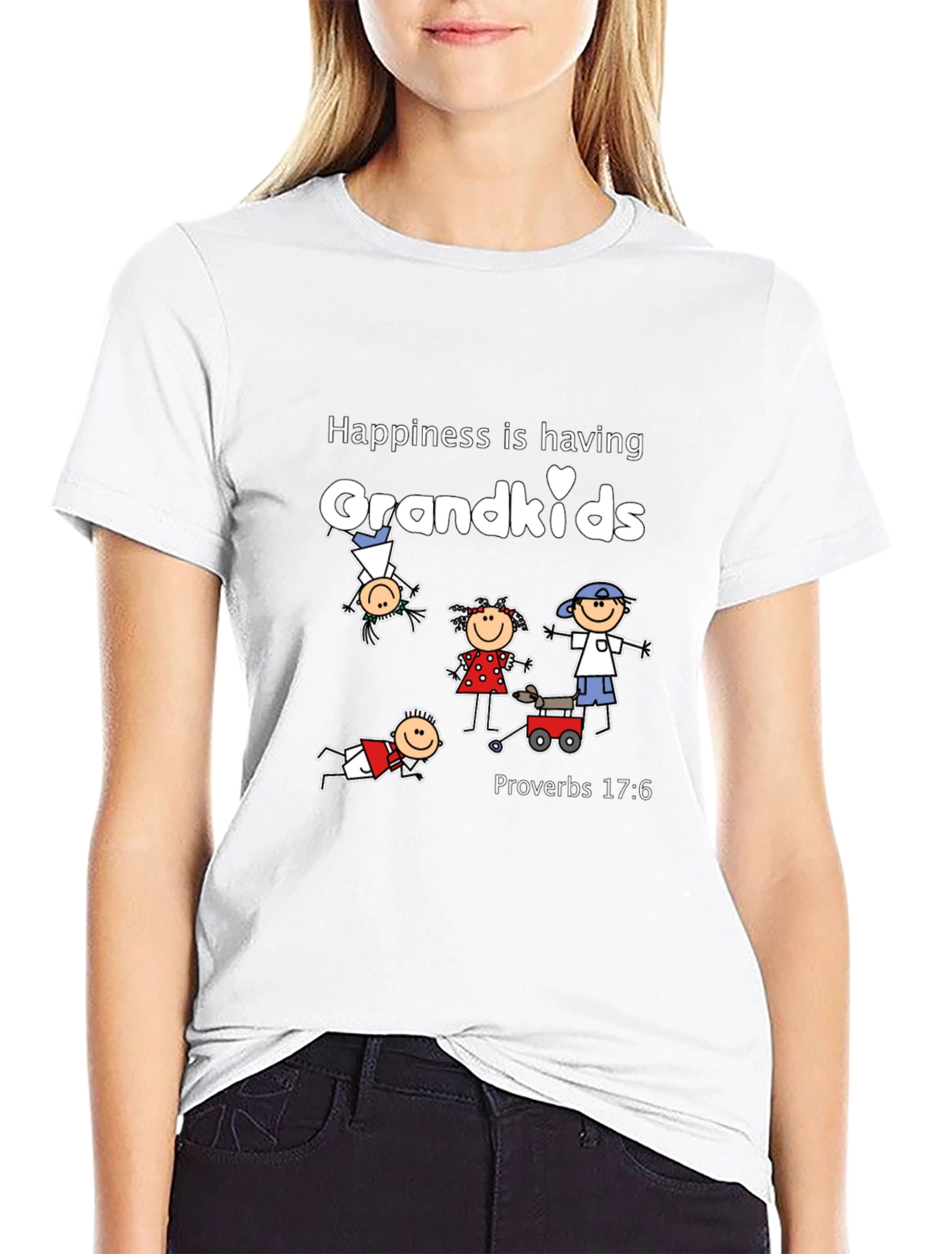 Grandkids Happiness Graphic T-Shirt