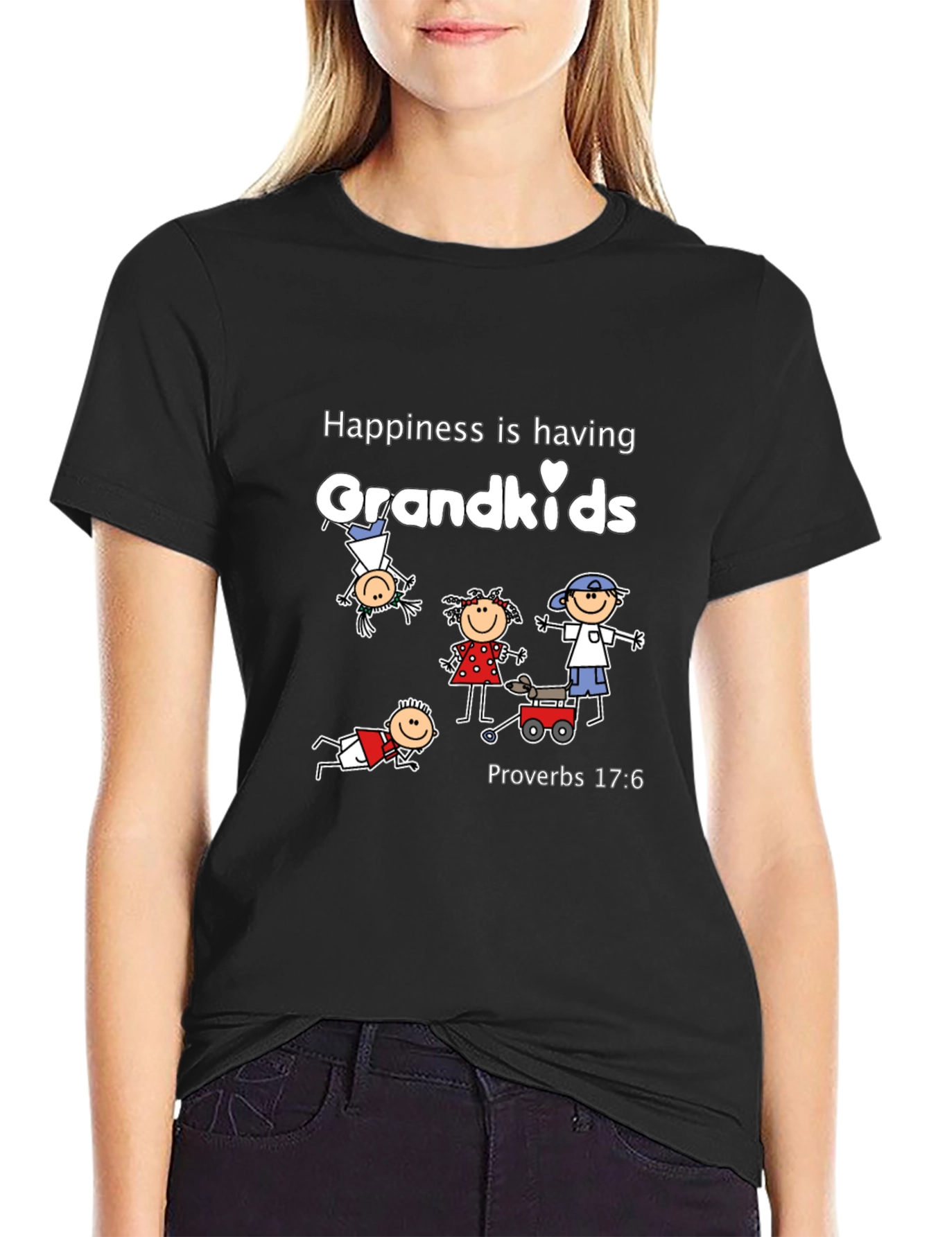 Grandkids Happiness Graphic T-Shirt