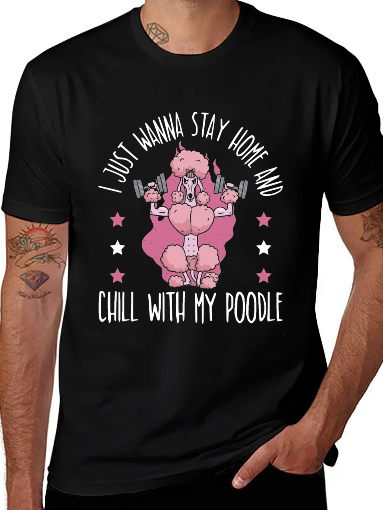 Stay Home & Chill Poodle T-Shirt