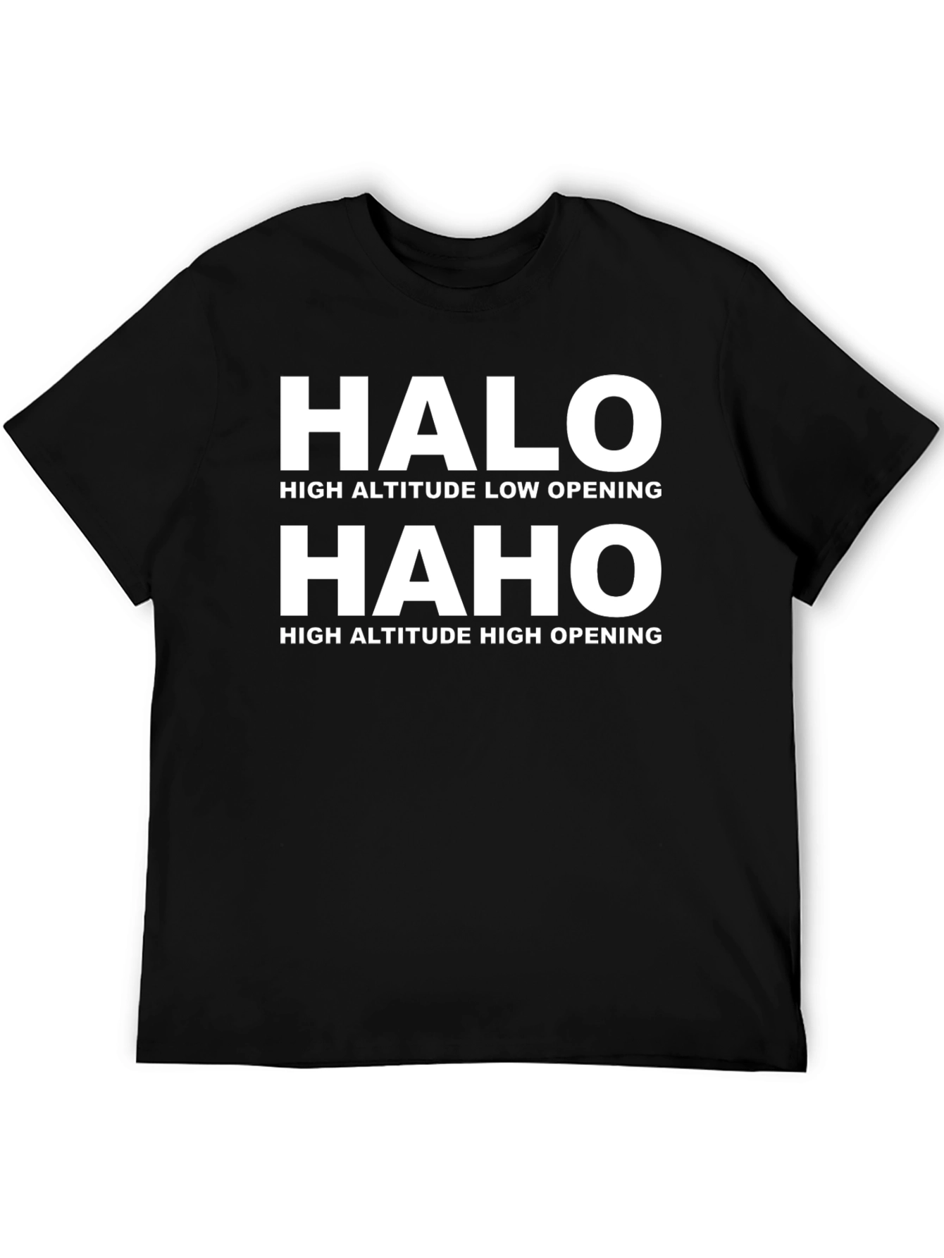 HALO HAHO Jumps Black Graphic T-Shirt