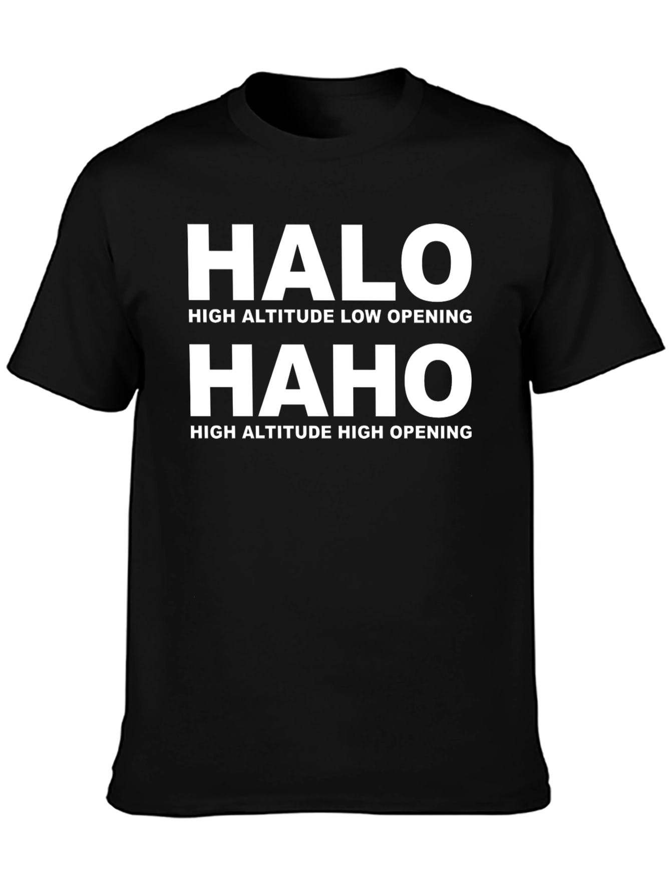 HALO HAHO Jumps Black Graphic T-Shirt