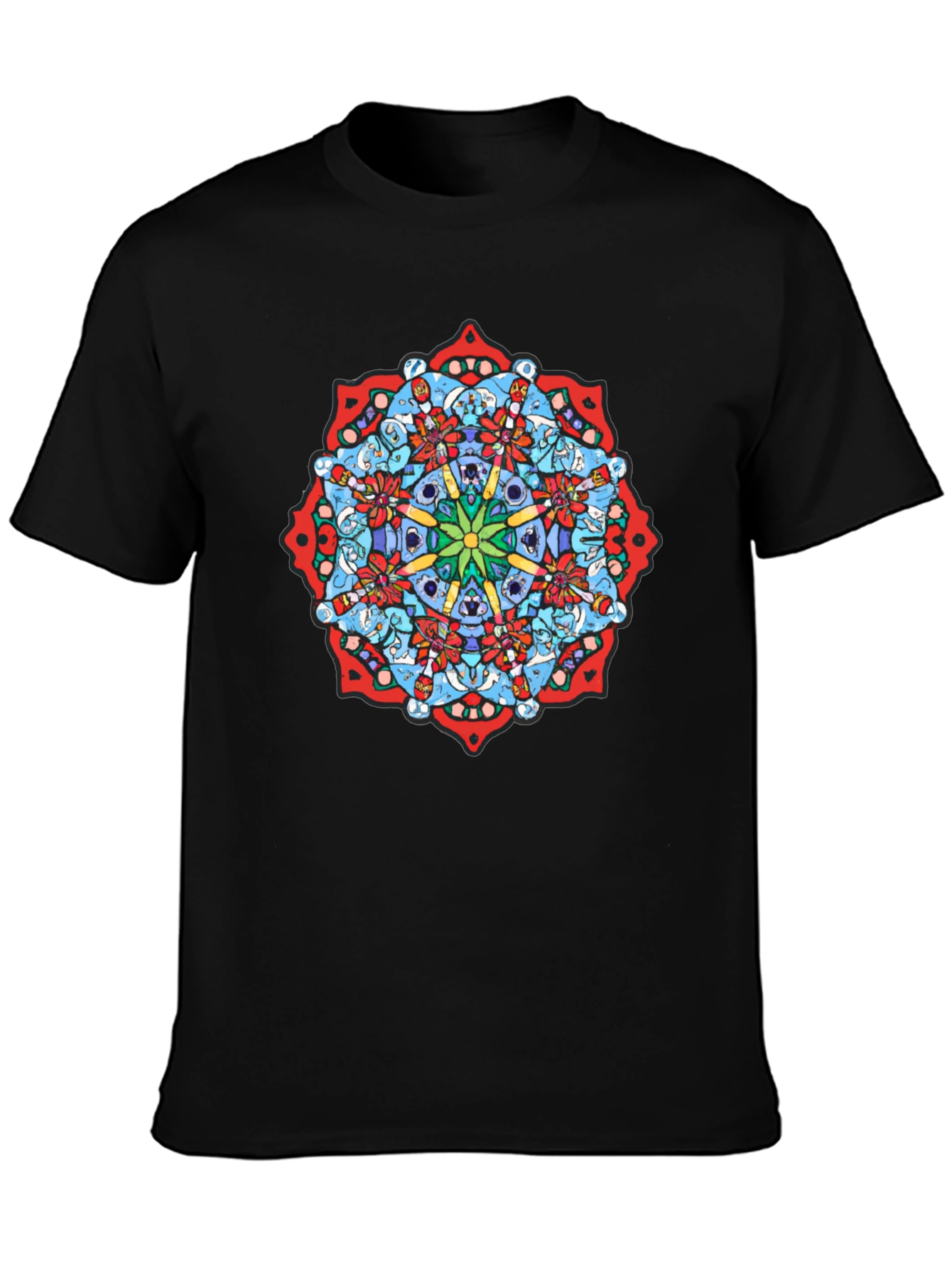 Mandala Graphic Black T-Shirt - Unique Design
