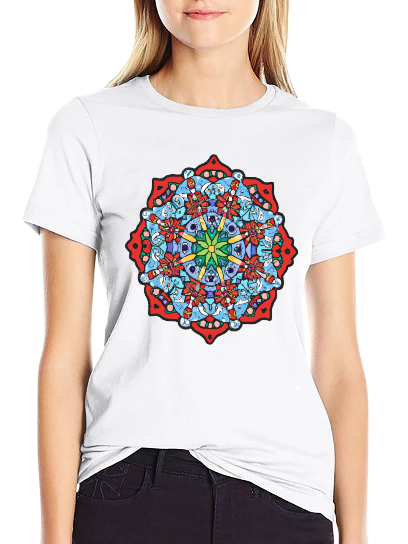 Mandala Graphic Black T-Shirt - Unique Design