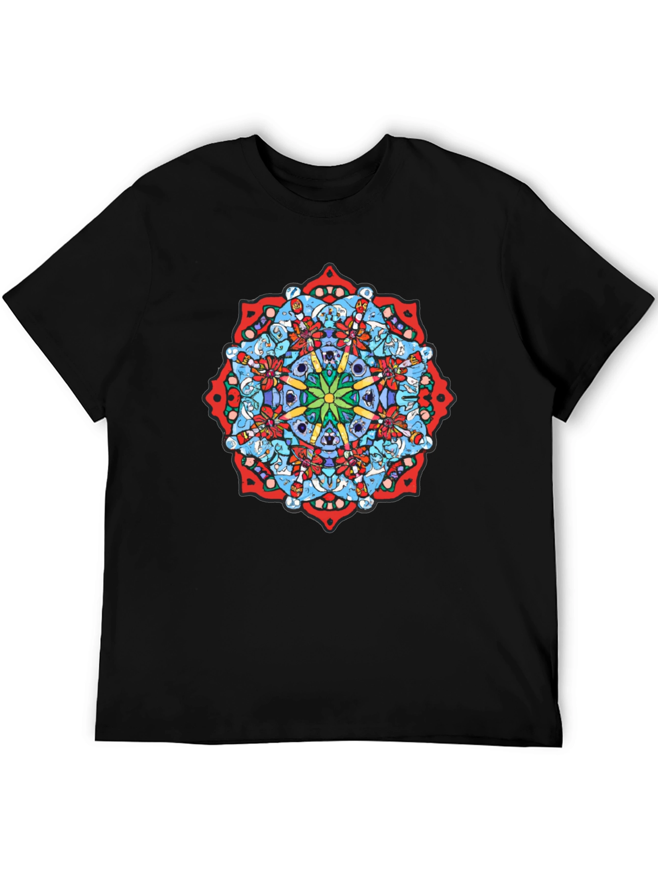 Mandala Graphic Black T-Shirt - Unique Design