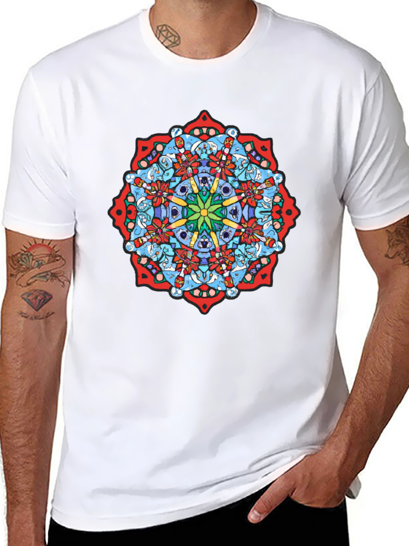 Mandala Graphic Black T-Shirt - Unique Design