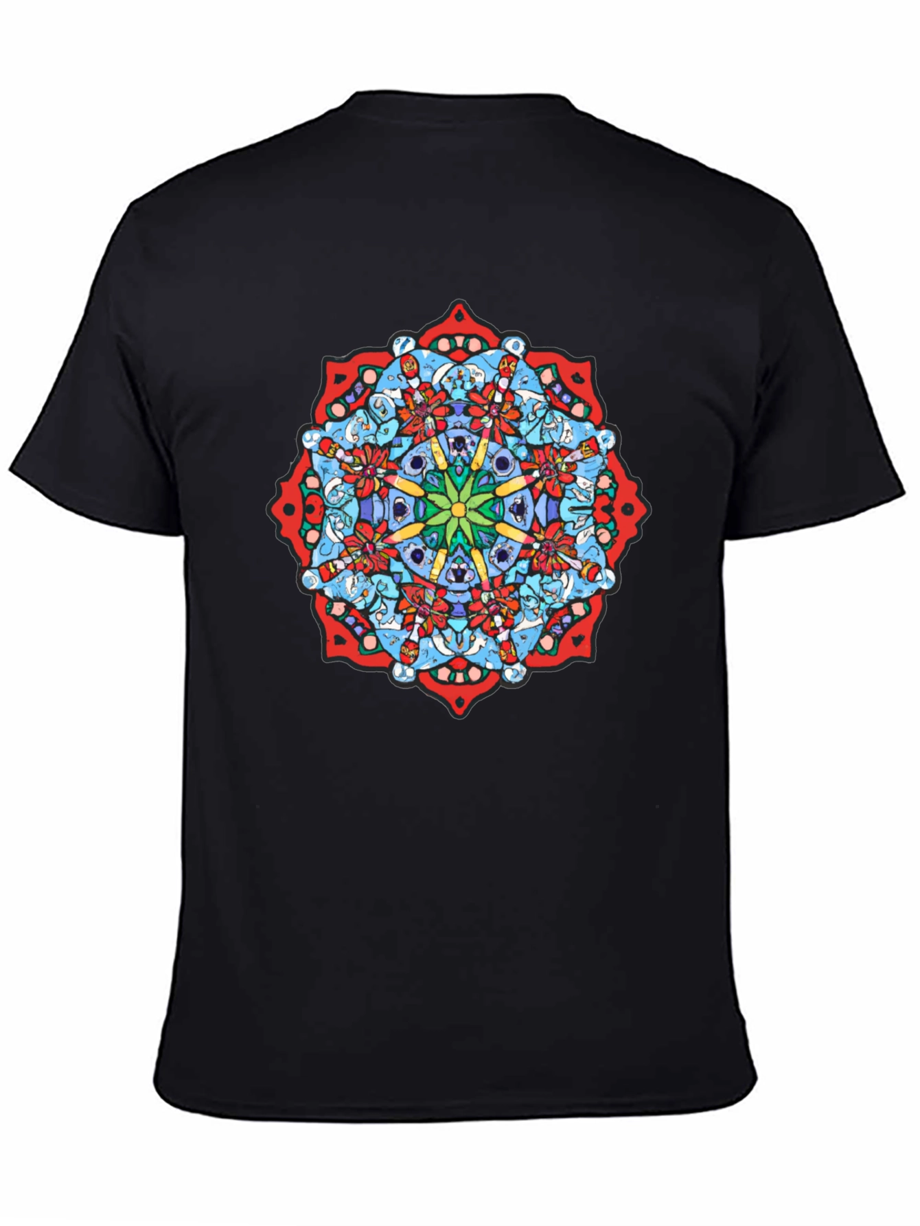 Mandala Graphic Black T-Shirt - Unique Design