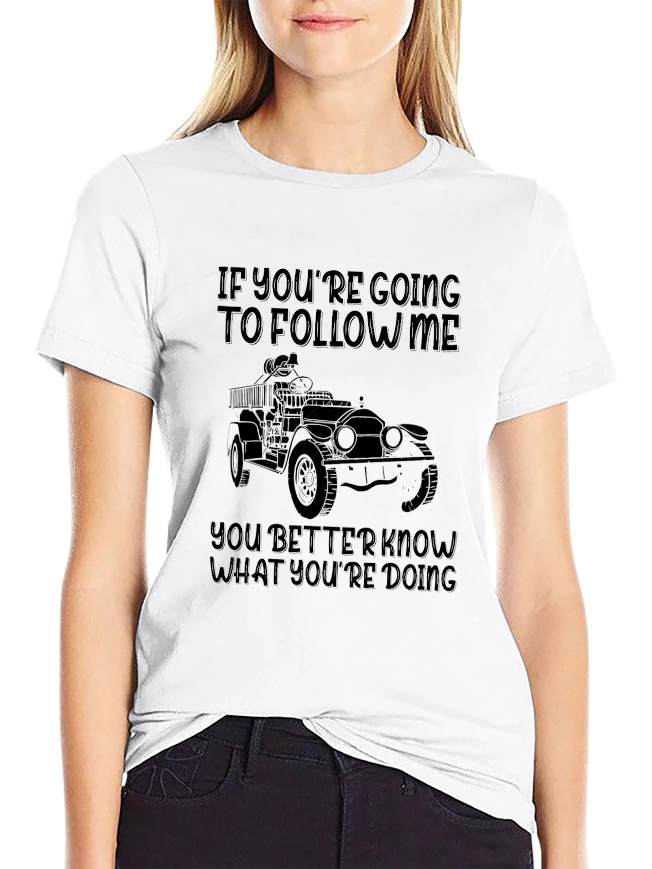 Follow Me Off-Roading Black Graphic Tee