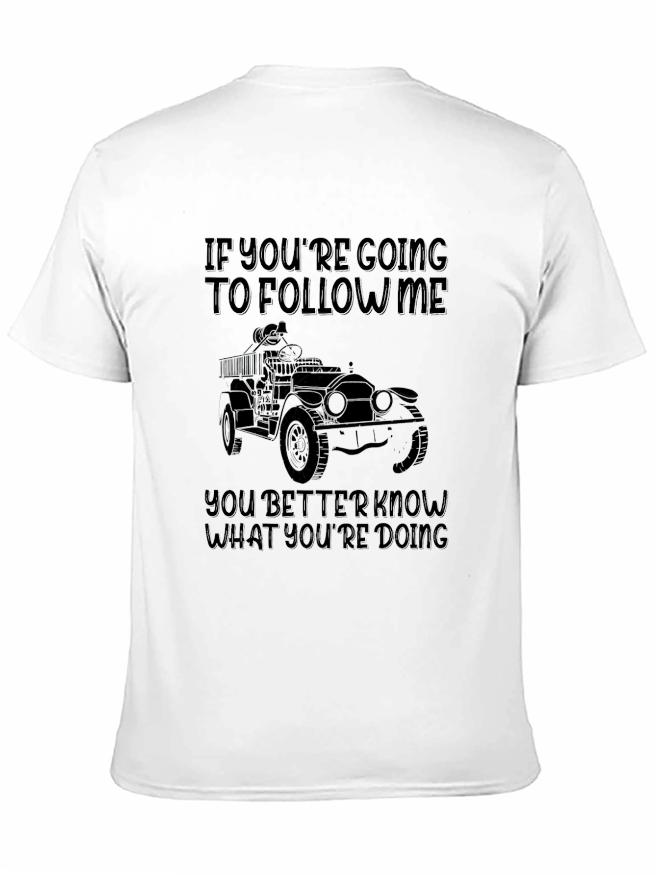 Follow Me Off-Roading Black Graphic Tee