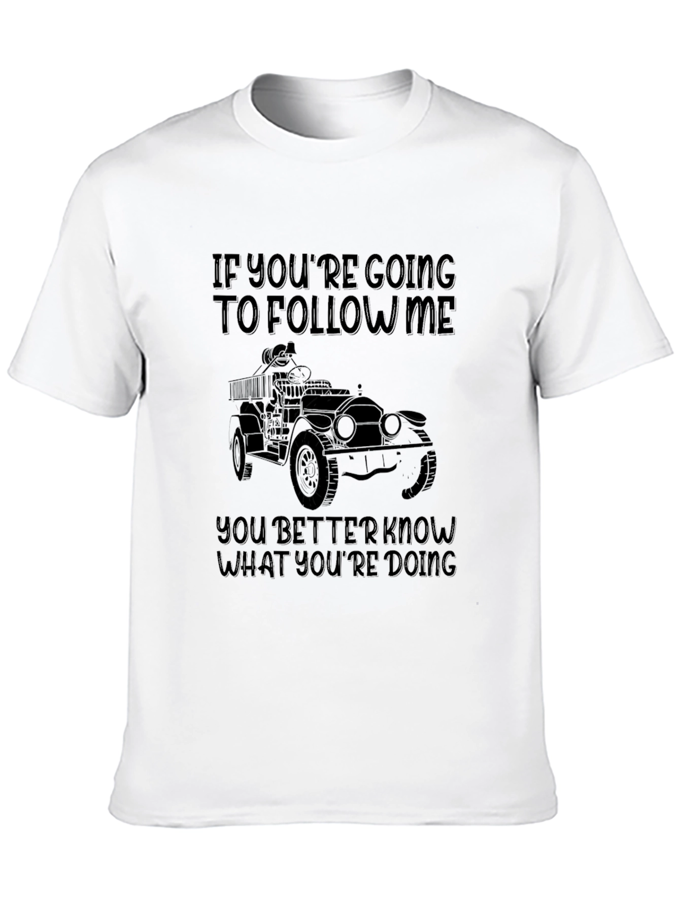 Follow Me Off-Roading Black Graphic Tee
