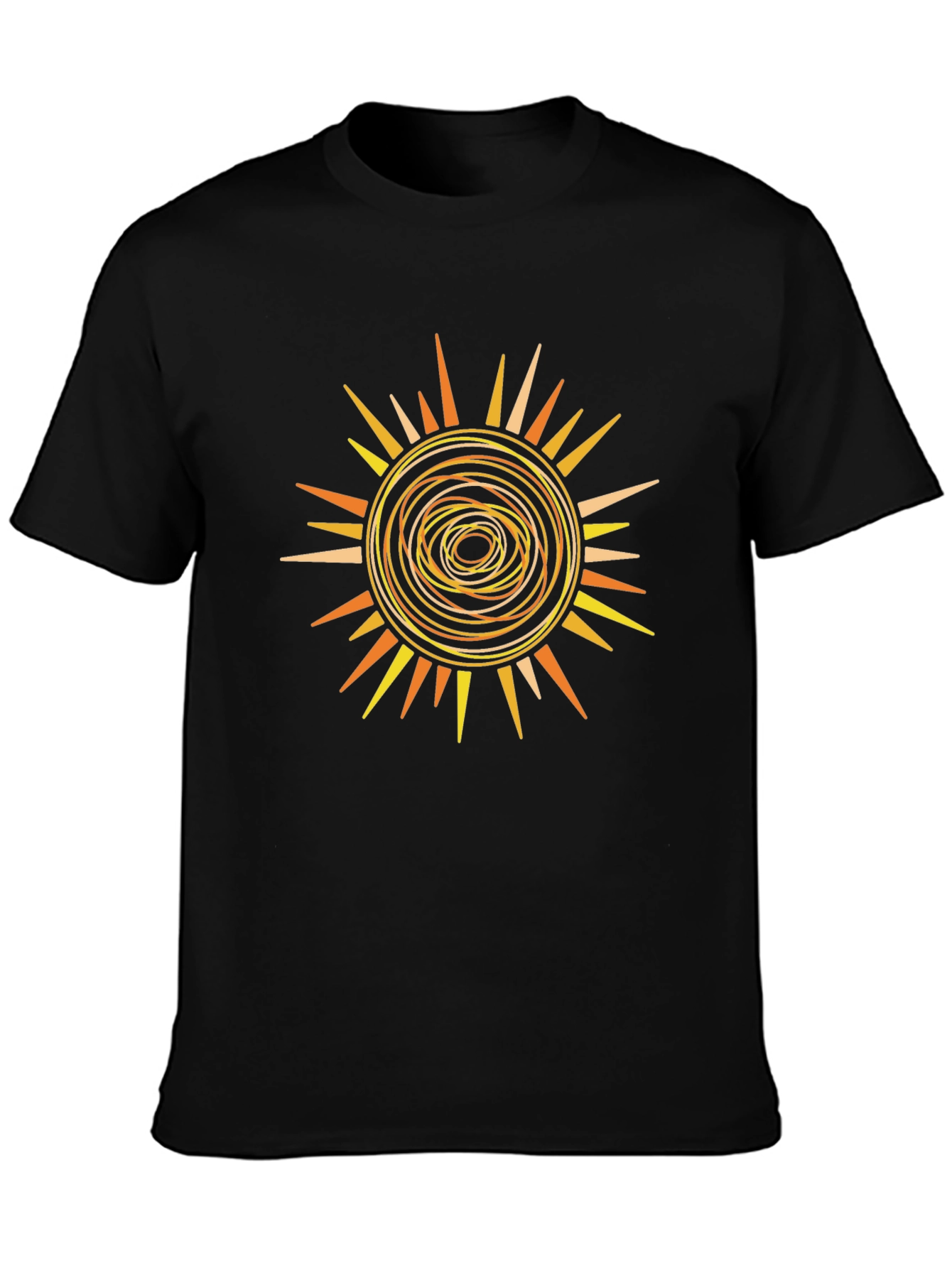 Sunburst Graphic Tee - Abstract Design