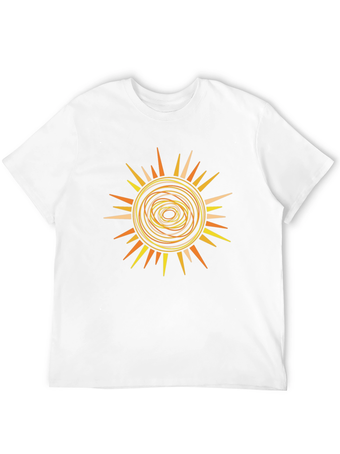 Sunburst Graphic Tee - Abstract Design