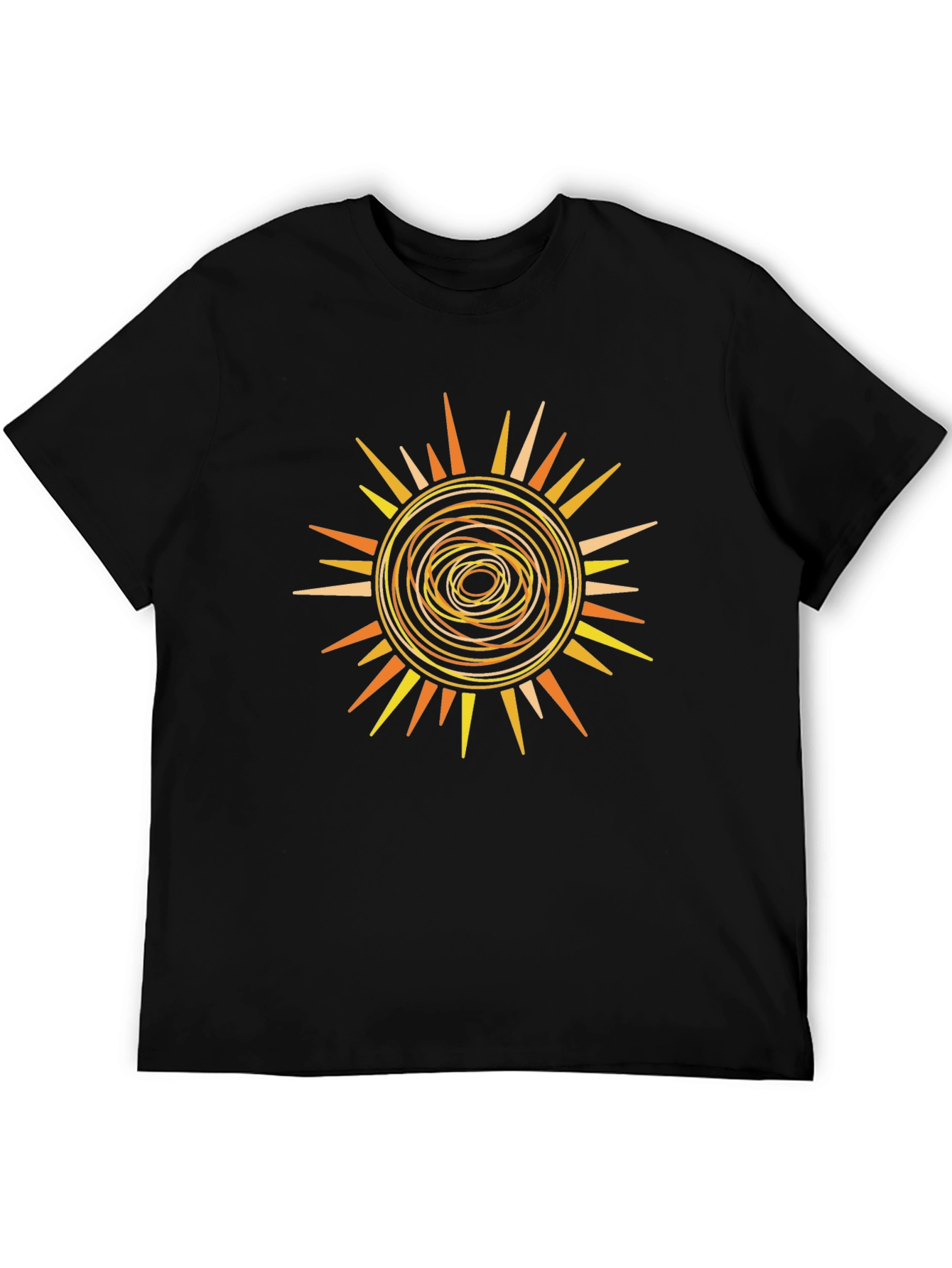 Sunburst Graphic Tee - Abstract Design